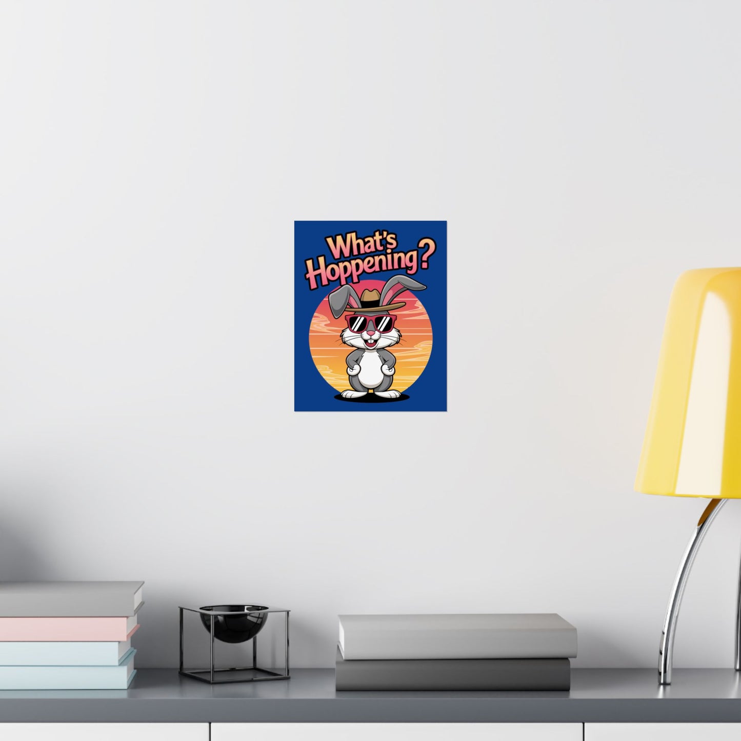 Vertical Poster - Cool Bunny 'What's Hoppening'