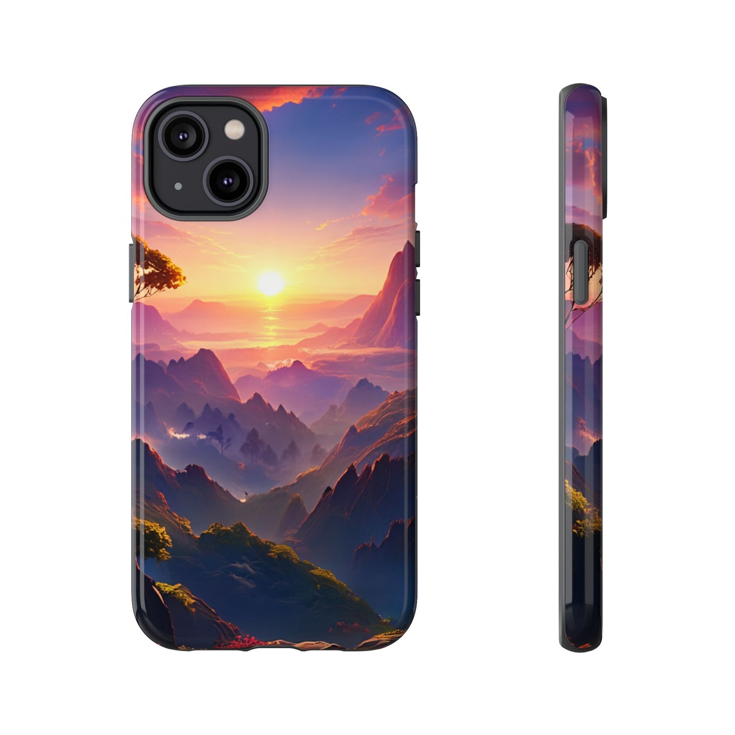 iPhone Tough Case - Artistic Sunset Landscape