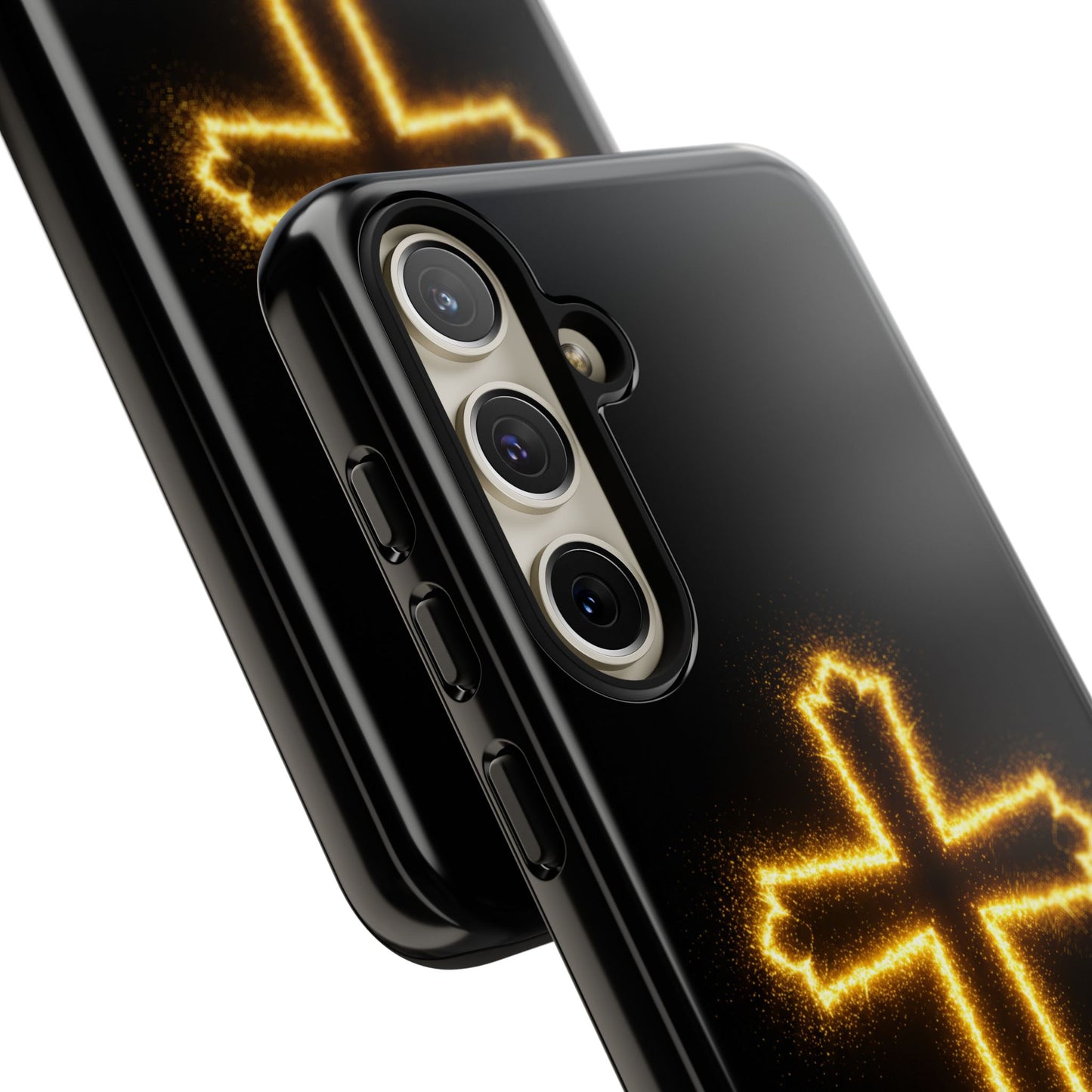 Glow-in-the-Dark Cross Samsung Phone Case - Tough Samsung Cases for Faithful Protection