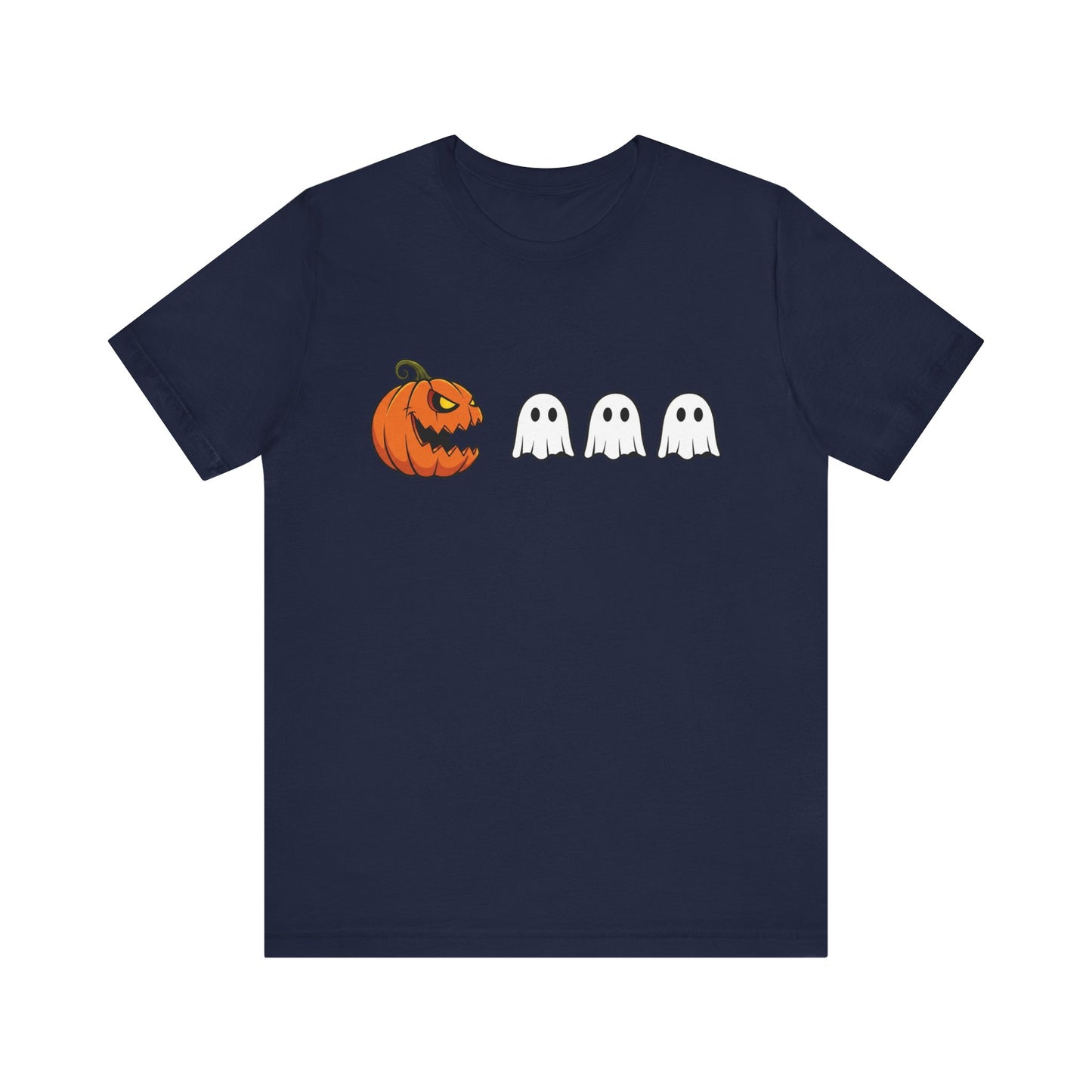 Pumpkin Pac-Man Shirt, Halloween Arcade Tee, Pumpkin Chase Ghosts Tee, Retro Gaming Halloween, Spooky Season Shirt, Vintage Game Pumpkin Top
