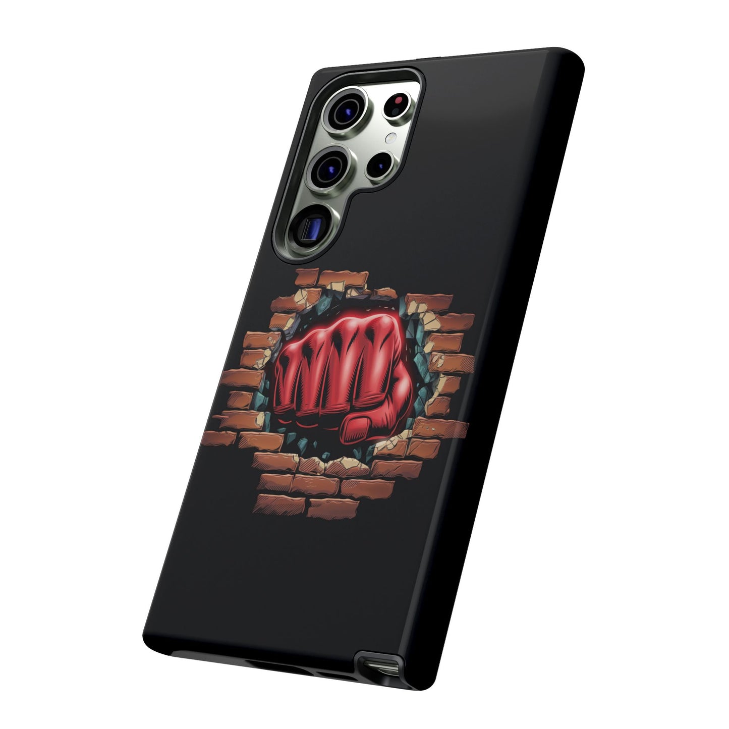 Samsung Galaxy Tough Case - Red Fist Smashing Design