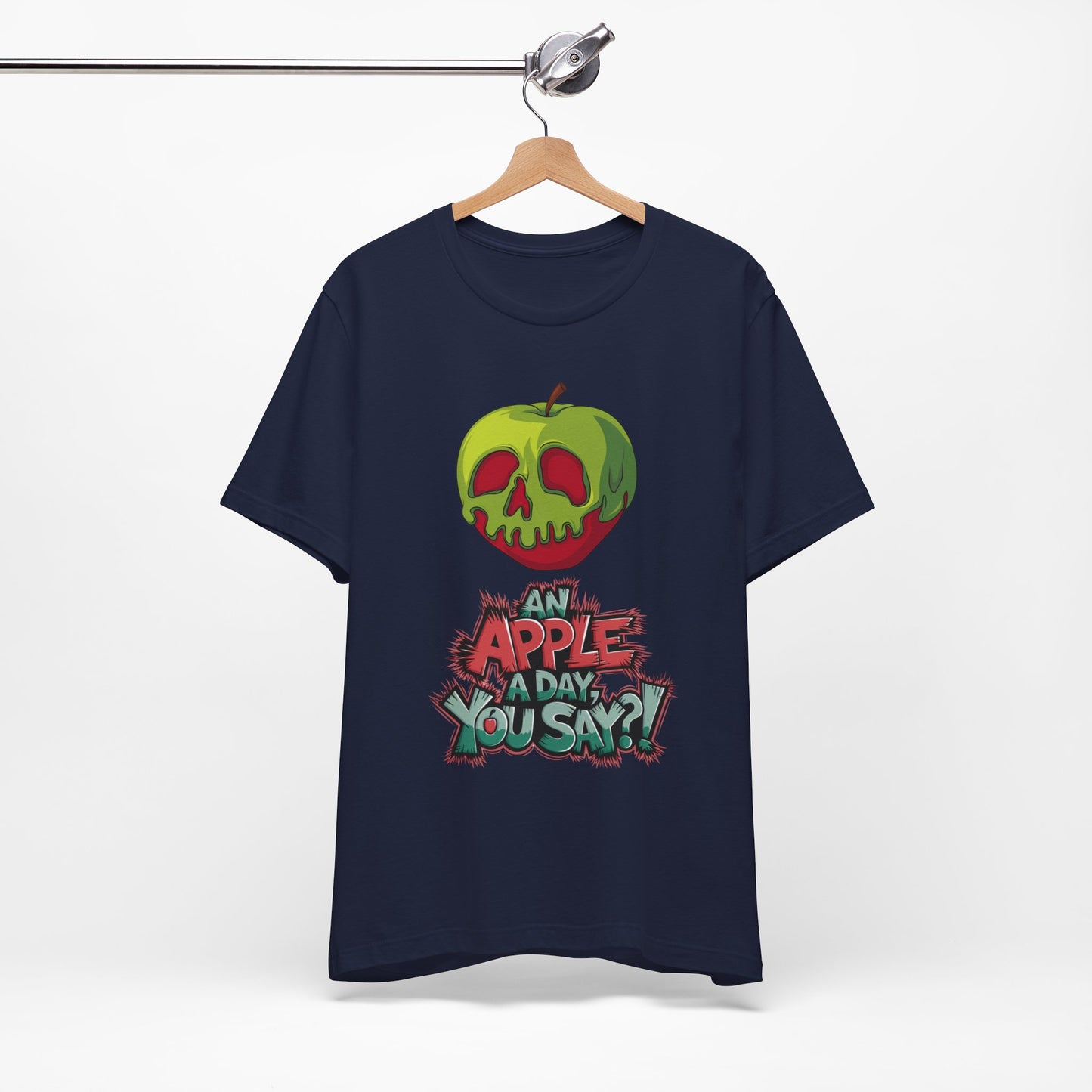 Funny Apple Skull Shirt – An Apple A Day You Say? – Grunge Fruit Tee – Y2K Nostalgia T‑Shirt – Gift for Fruit Lovers