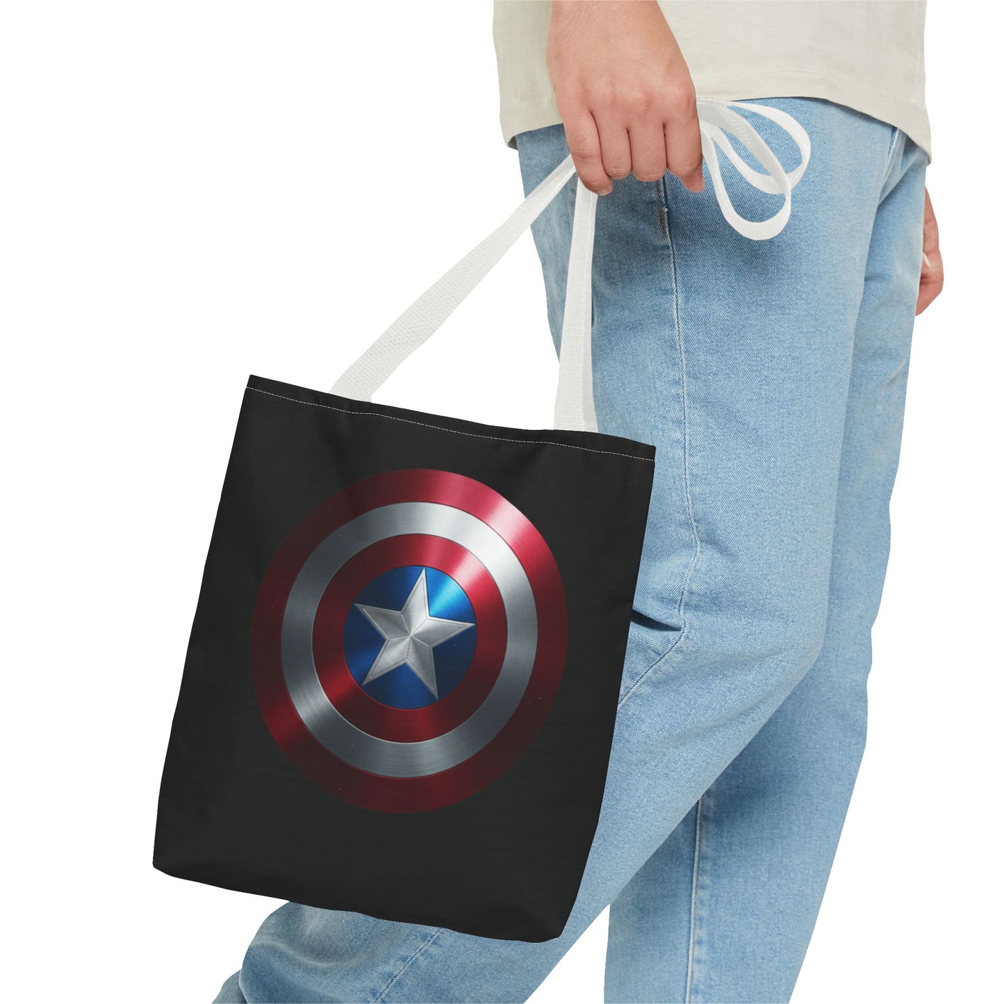 Heroic Shield Tote Bag - Stylish Marvel-Inspired Carryall for Fans