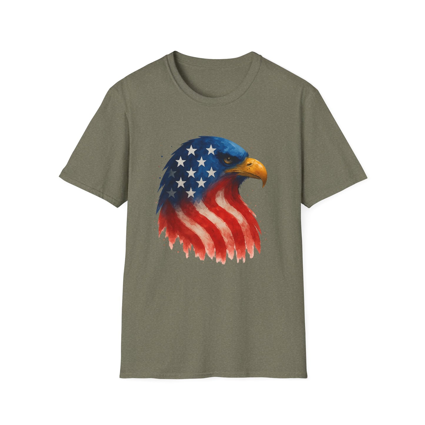 American Flag Eagle Shirt - 4th of July Patriotic Tee - USA Freedom T-Shirt - Independence Day Shirt - Bald Eagle Graphic Tee