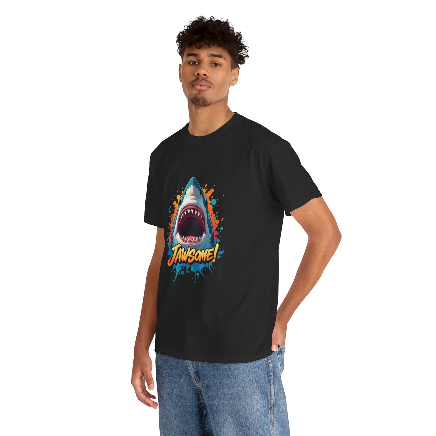 Jawsome Shark Graphic Tee | Fun Ocean Shark T-Shirt, Summer Beach Shirt, Shark Lover Gift, Trending Shark Week Apparel, Cute Marine Life Tee