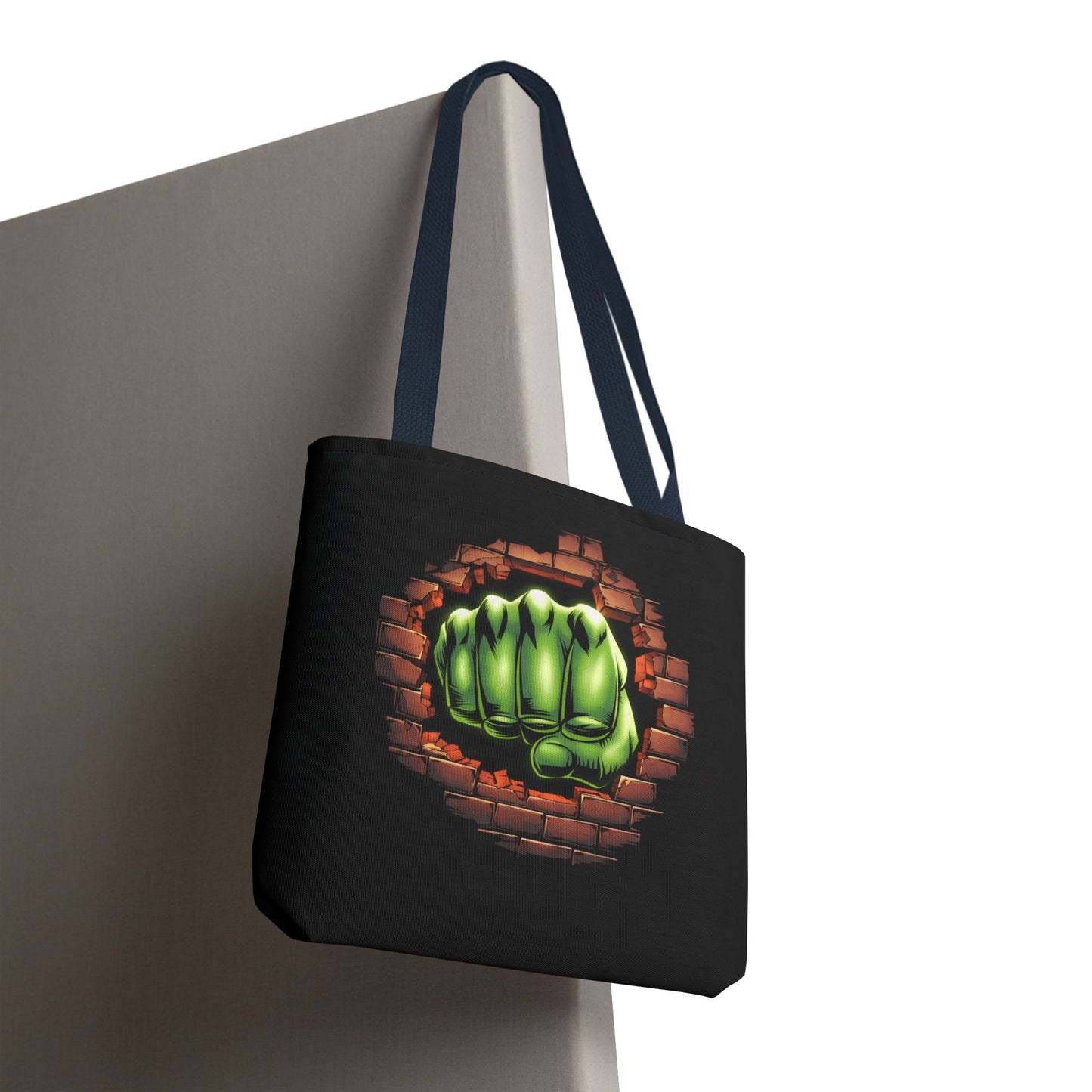 Green Fist Tote Bag, Comic Book Bag, Geeky Gift, Tote for Geeks, Reusable Bag