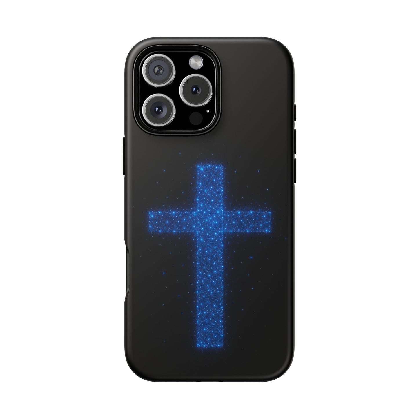 iPhone Case - Bioluminescent Cross Design Christian Phone Case Spiritual iPhone Case Gift for Believers