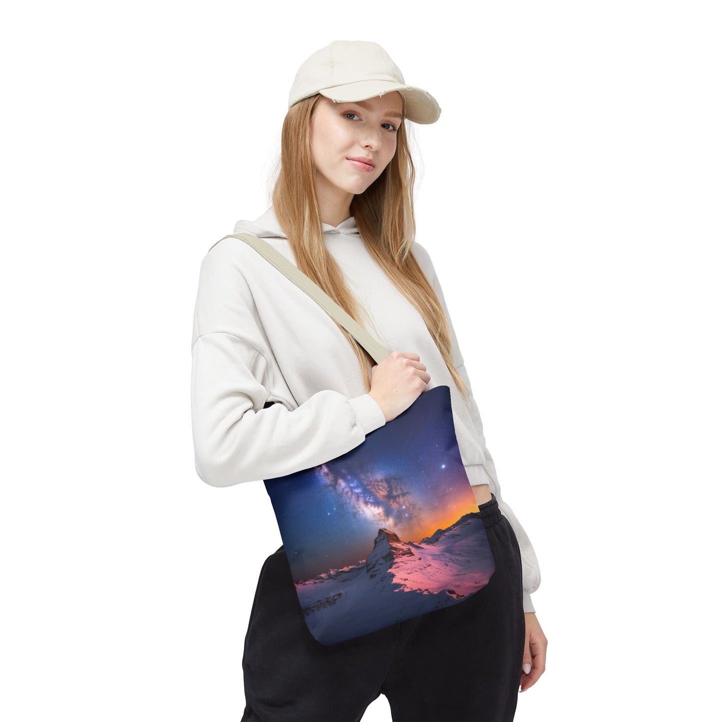 Stunning Mountain Galaxy Tote Bag - Nature Lover's Eco-Friendly Bag