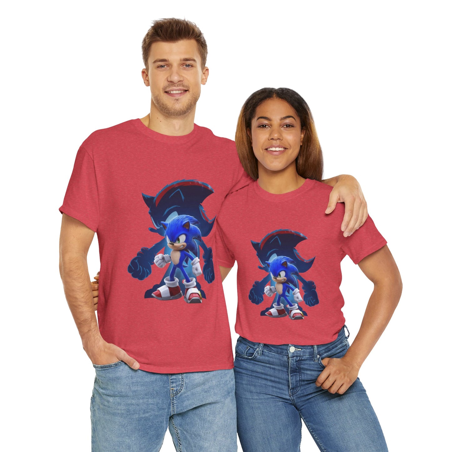 Blue Speed Hero Graphic Tee | Retro Gaming Legend T-Shirt | Fan Inspired Gamer Apparel | Cool Vintage Style Unisex Shirt for Adults & Teens