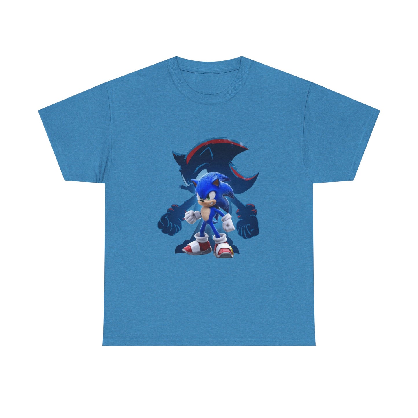 Blue Speed Hero Graphic Tee | Retro Gaming Legend T-Shirt | Fan Inspired Gamer Apparel | Cool Vintage Style Unisex Shirt for Adults & Teens
