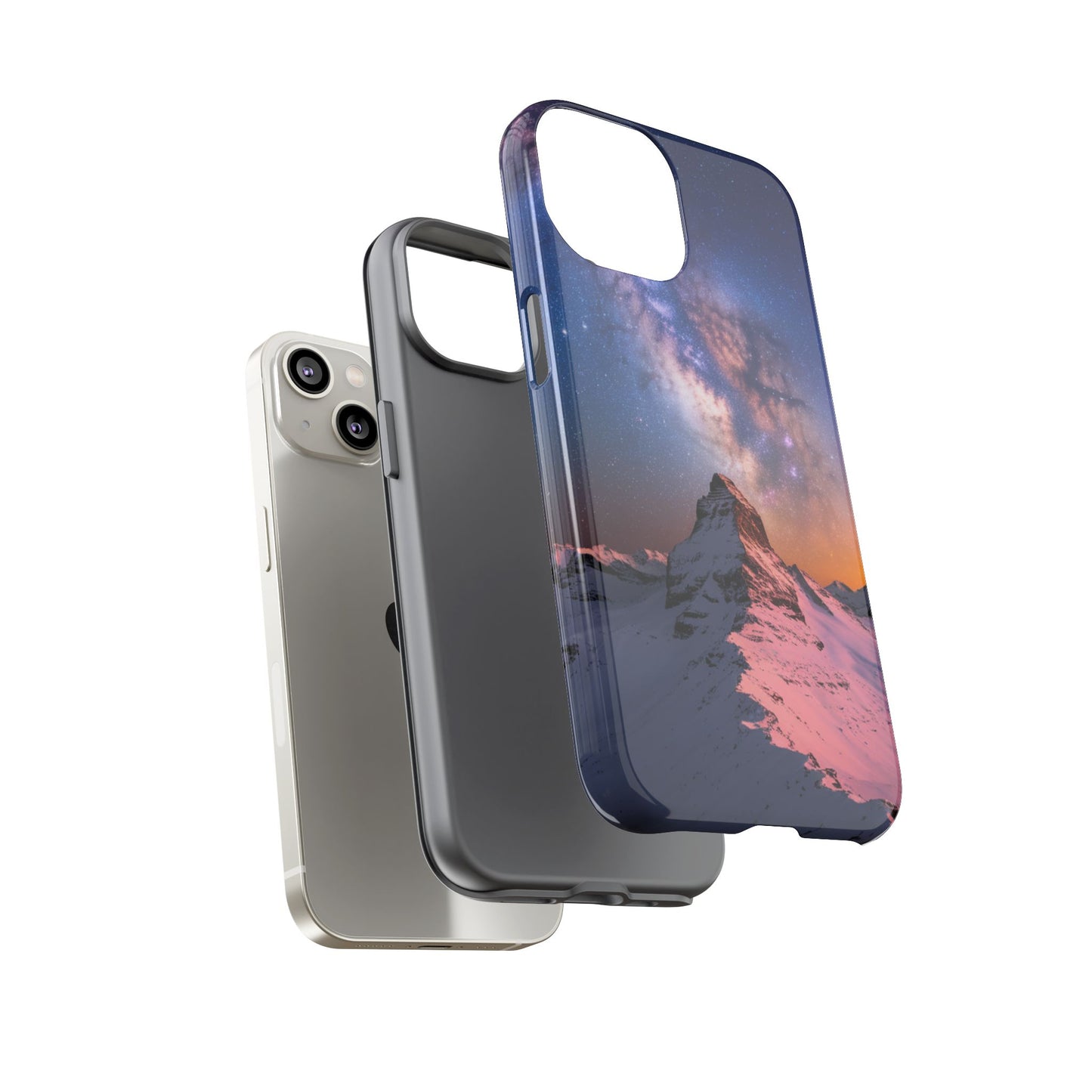 iPhone Case Mountain Top and Milky Way Nature Phone Case Unique Gift