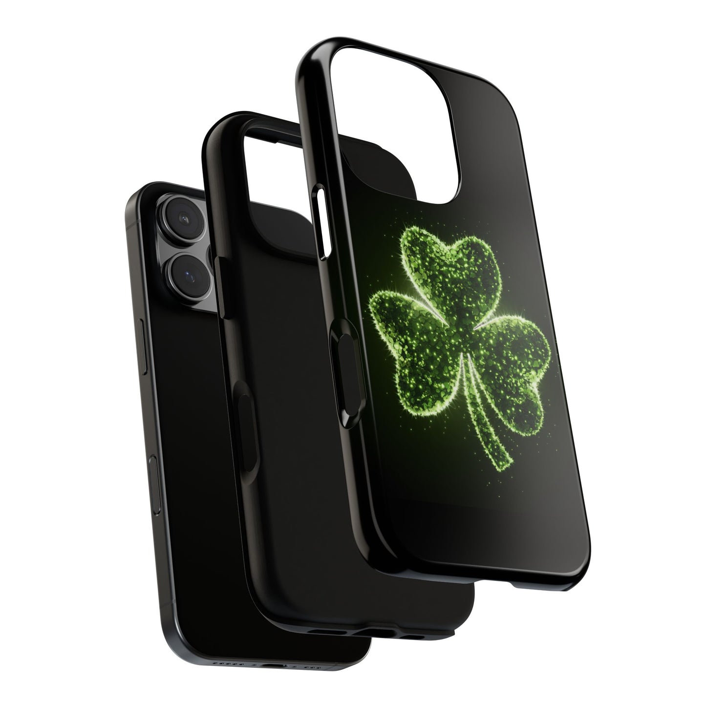 iPhone Tough Case - Shiny Shamrock Design