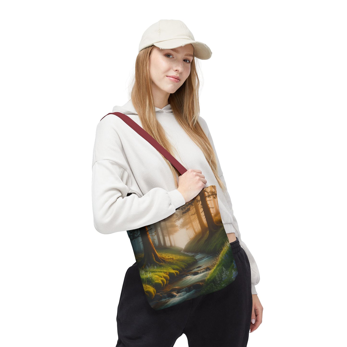 Nature Stream Tote Bag Shopping Bag Reusable Tote Nature Bag