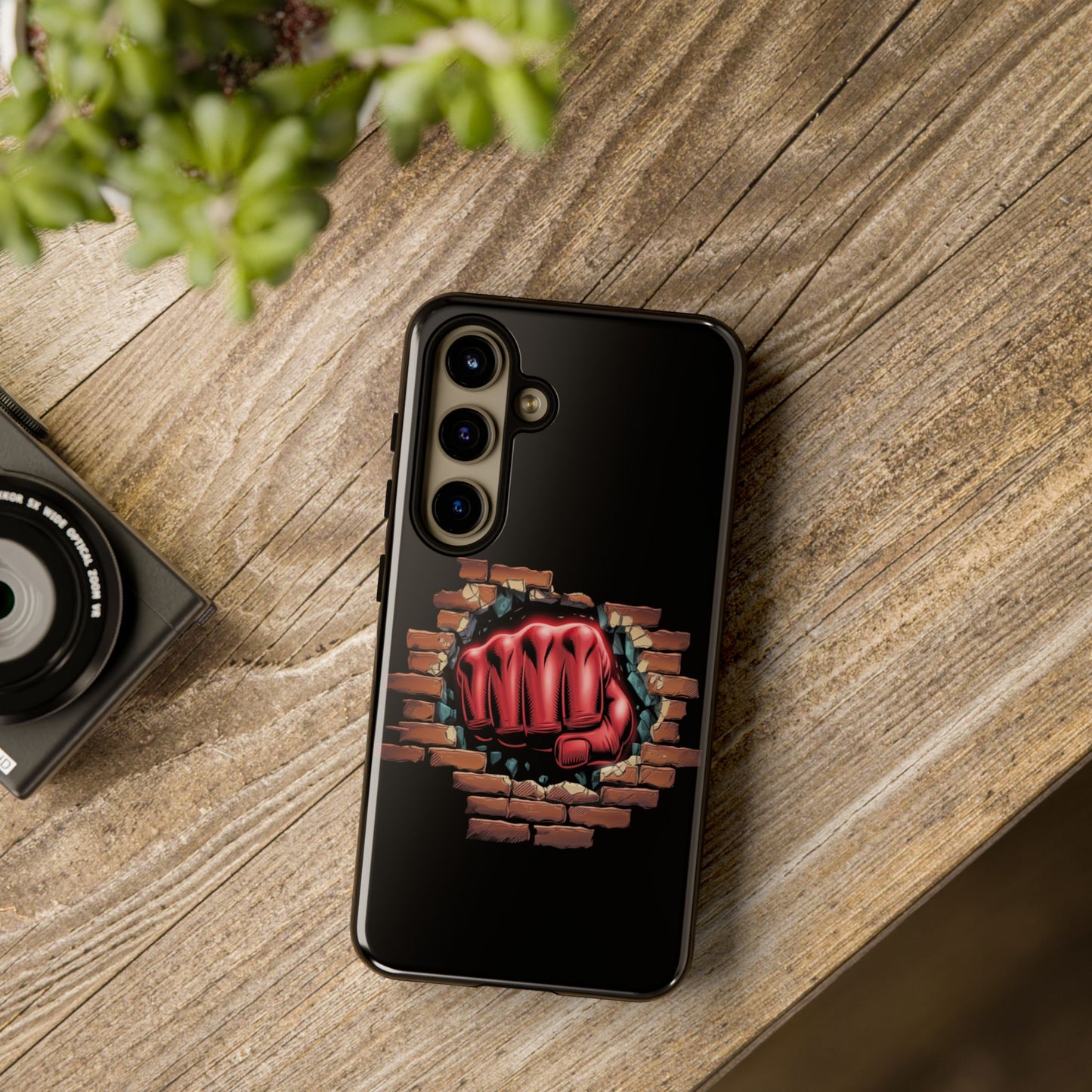 Samsung Galaxy Tough Case - Red Fist Smashing Design