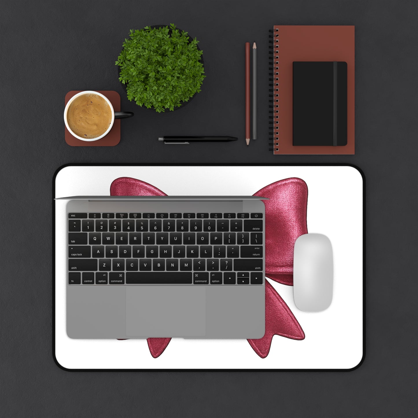 Pink Bow Mouse Pad XL β Cute Desk Mat for Women β Aesthetic Gaming Mat β Girly Office Decor β Streamer Setup Accessory β Desk Gift Idea