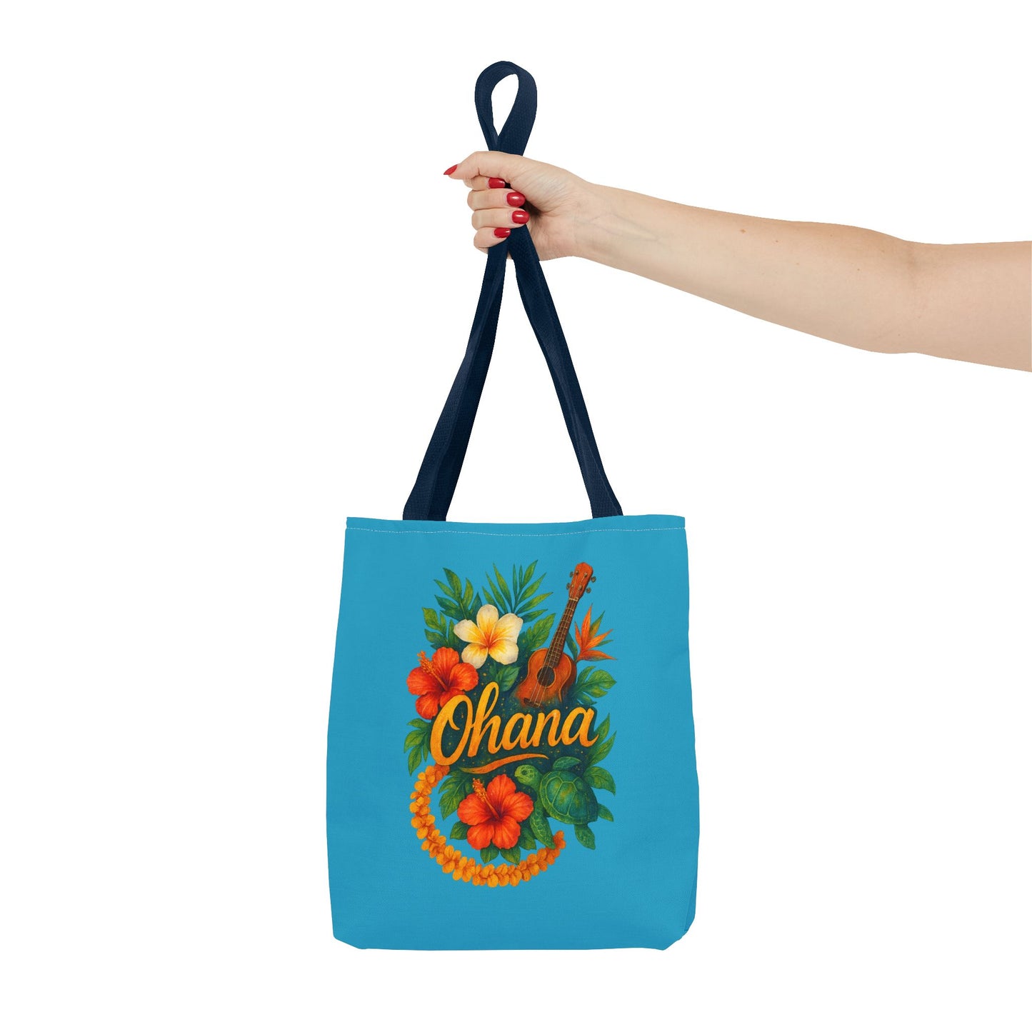 Hawaiian Ohana Tote Bag | Tropical Reusable Beach Bag | Aloha Gift Idea | Island Vibes Bag | Summer Tote | Luau Party Favor | Coastal Bag