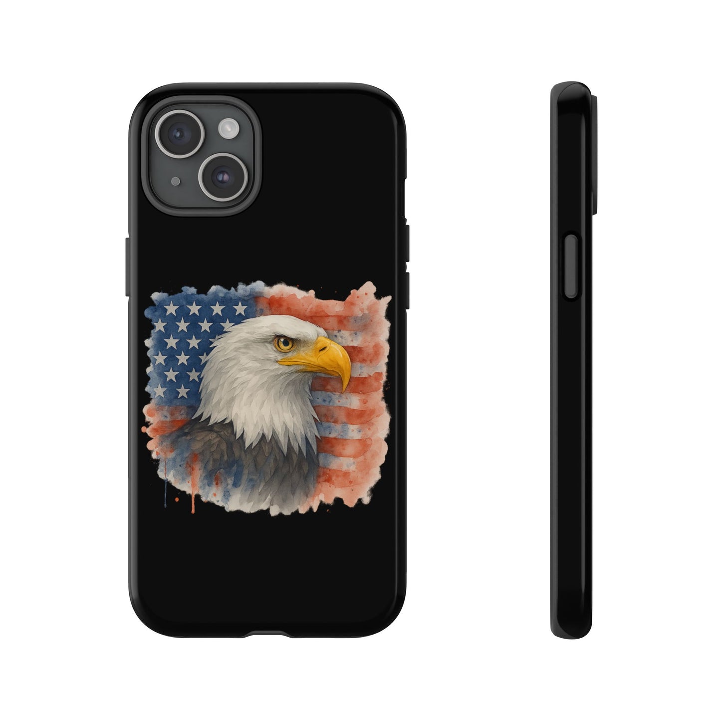 Patriotic Eagle Phone Case for iPhone - Tough Cases with American Flag Design 4th of July Case Memorial Day Veteran's Day