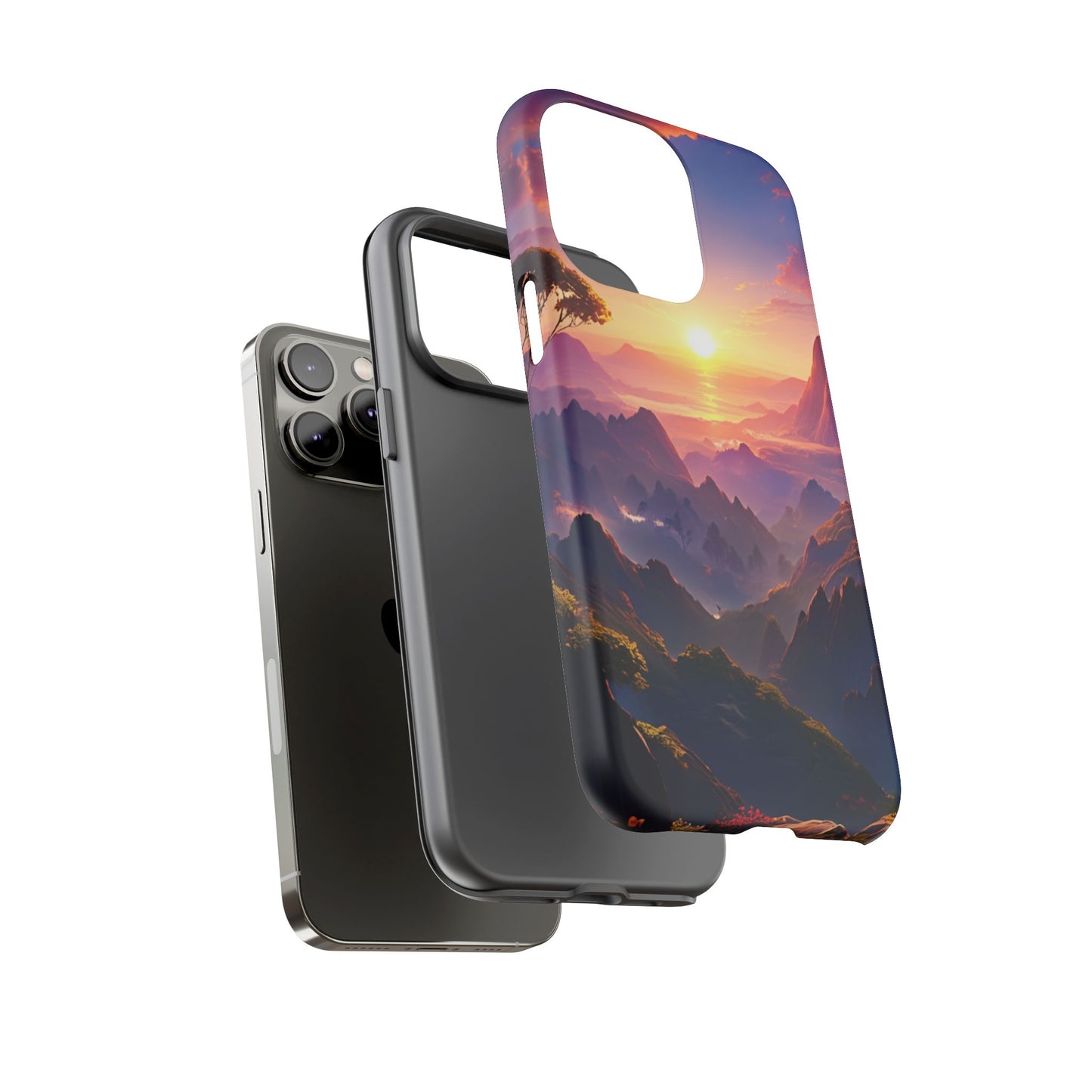 iPhone Tough Case - Artistic Sunset Landscape
