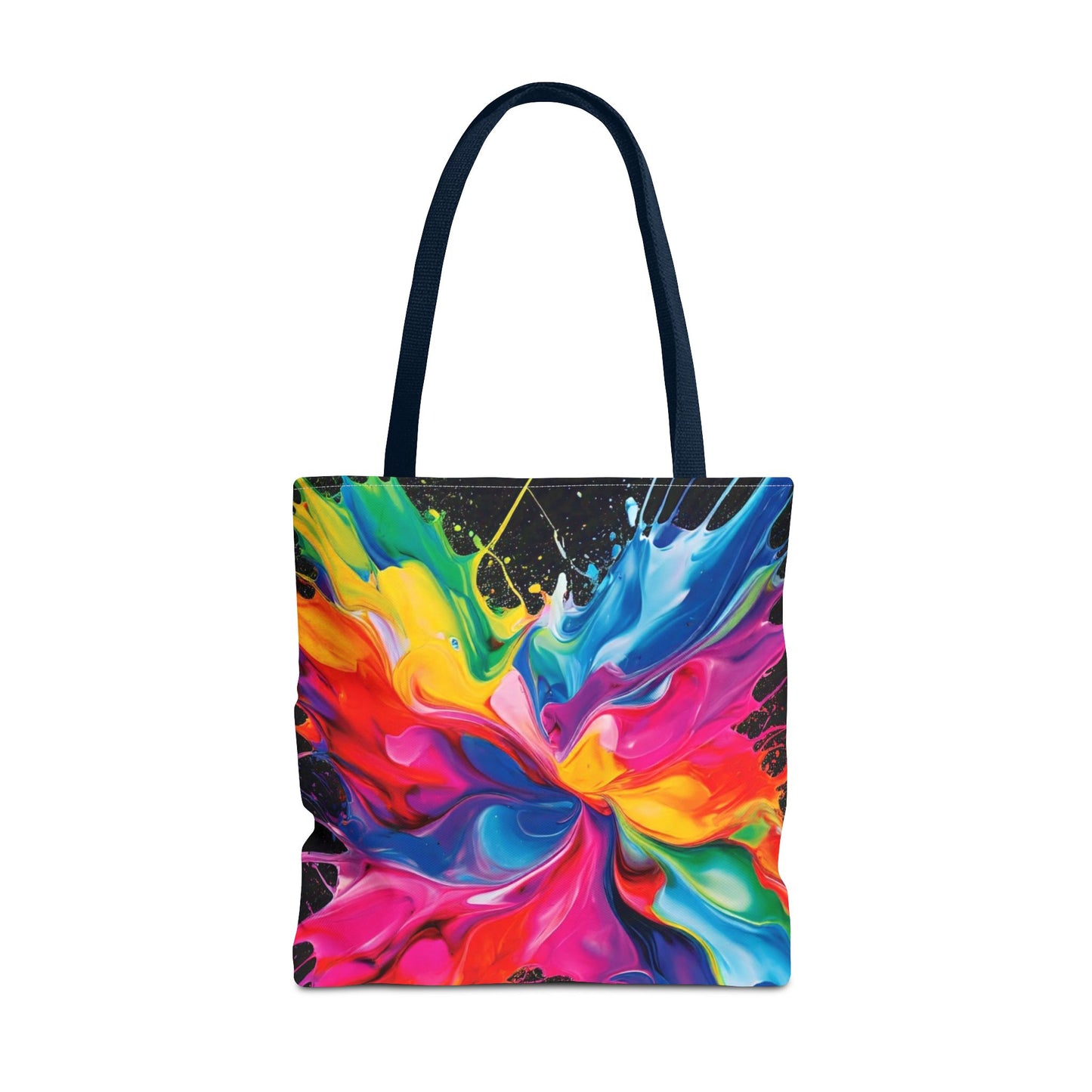 Vibrant Abstract Swirl Tote Bag | Colorful Expressionism Canvas Tote – Bold Art Accessory & Eco-Friendly Gift for Art Lovers