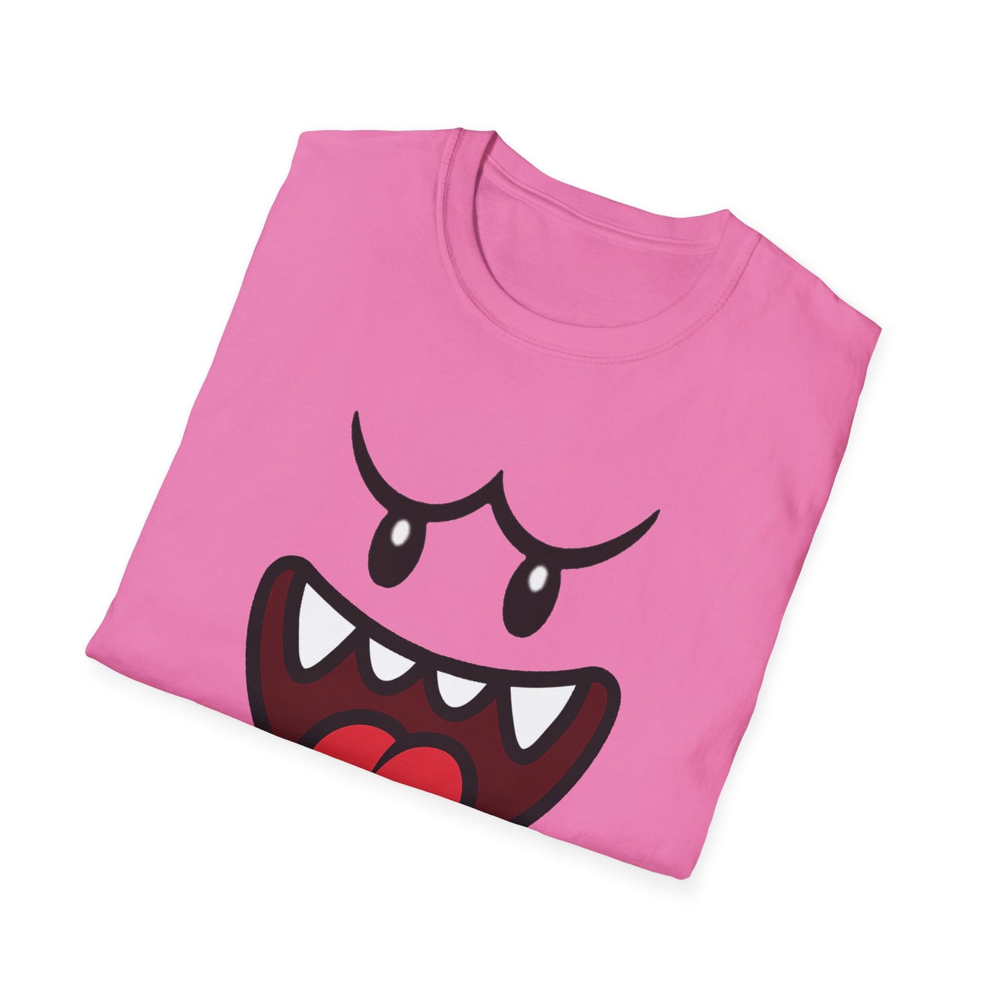 Ghost Face Graphic T-Shirt – Funny Spooky Cute Retro Halloween Tee, Y2K Nostalgia Bold Design, Soft Cotton, Fall Gift Shirt