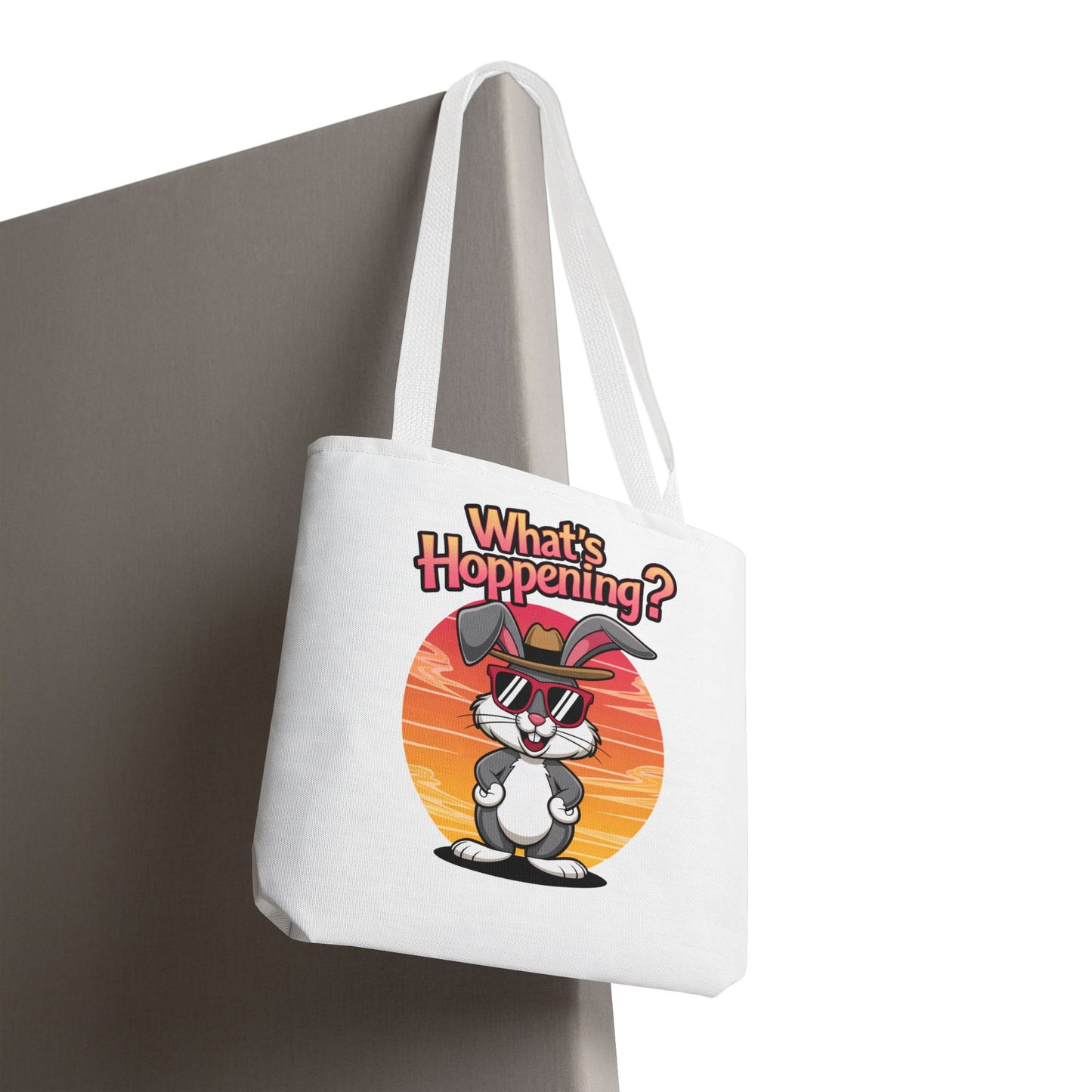 Bunny Tote Bag - 'What's Hoppening'
