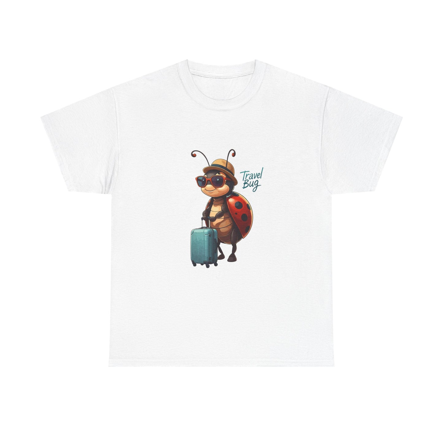 Travel Bug T-Shirt – Cute Ladybug Travel Tee | Funny Wanderlust Shirt for Travel Lovers | Unisex Graphic Tee Gift for Adventurers