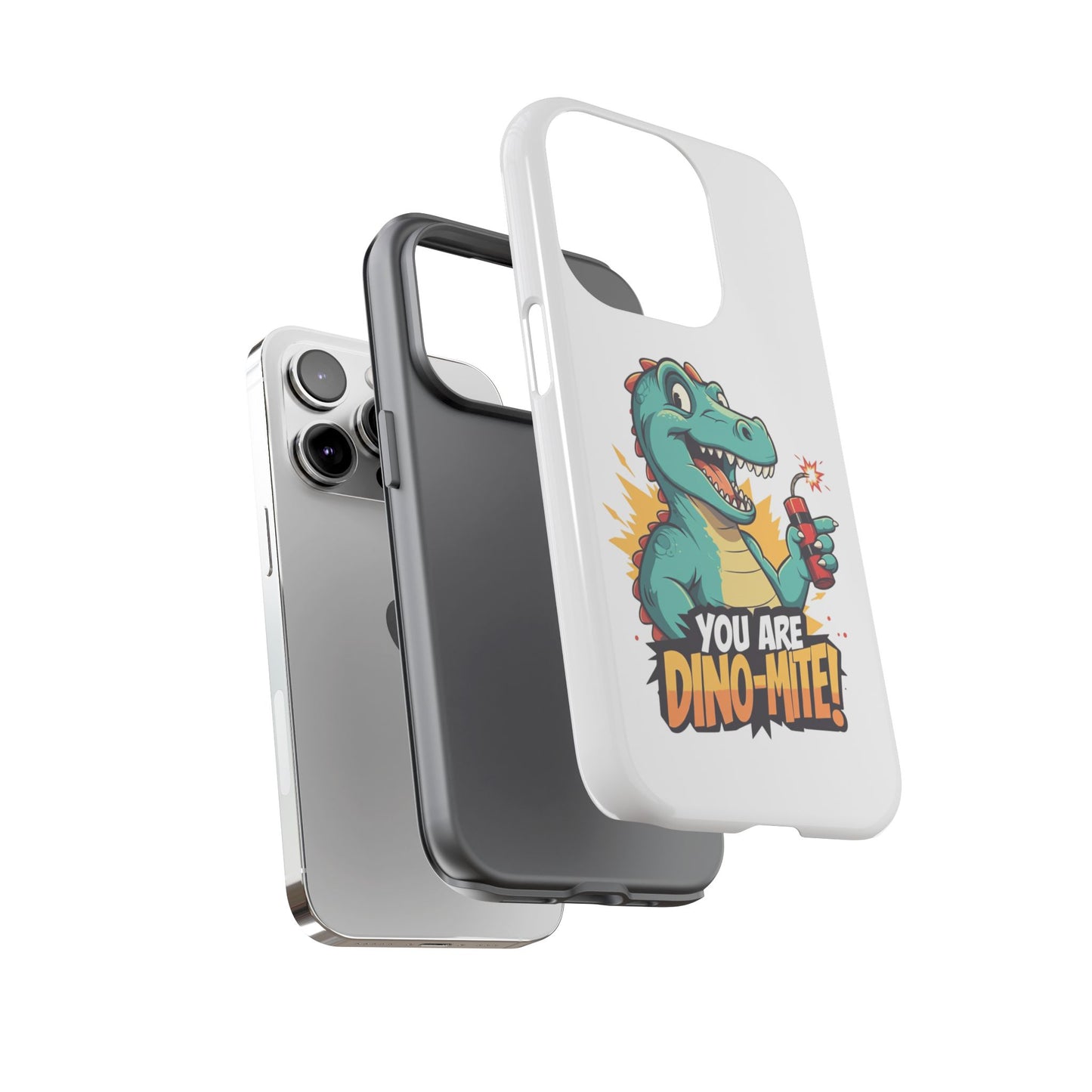 iPhone Case - Dino-Mite Pun Design