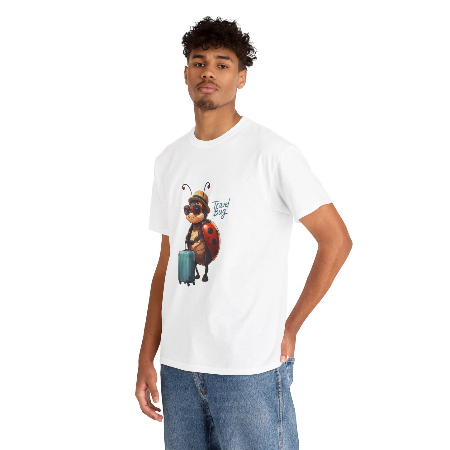 Travel Bug T-Shirt – Cute Ladybug Travel Tee | Funny Wanderlust Shirt for Travel Lovers | Unisex Graphic Tee Gift for Adventurers