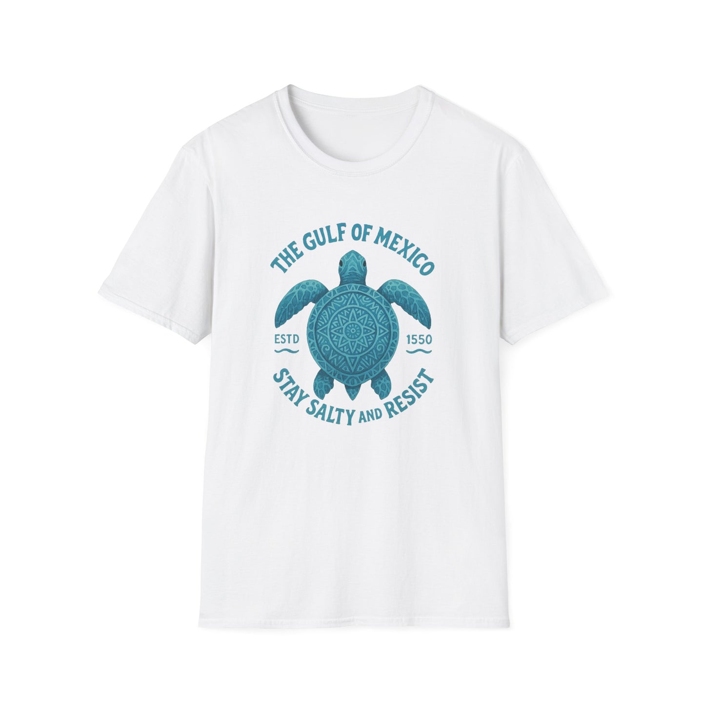 Gulf of Mexico Watercolor Sea Turtle T-Shirt - Ocean Wildlife Tee - Nature Lover Gift - Summer Beach Top - Coastal Art Graphic Tee
