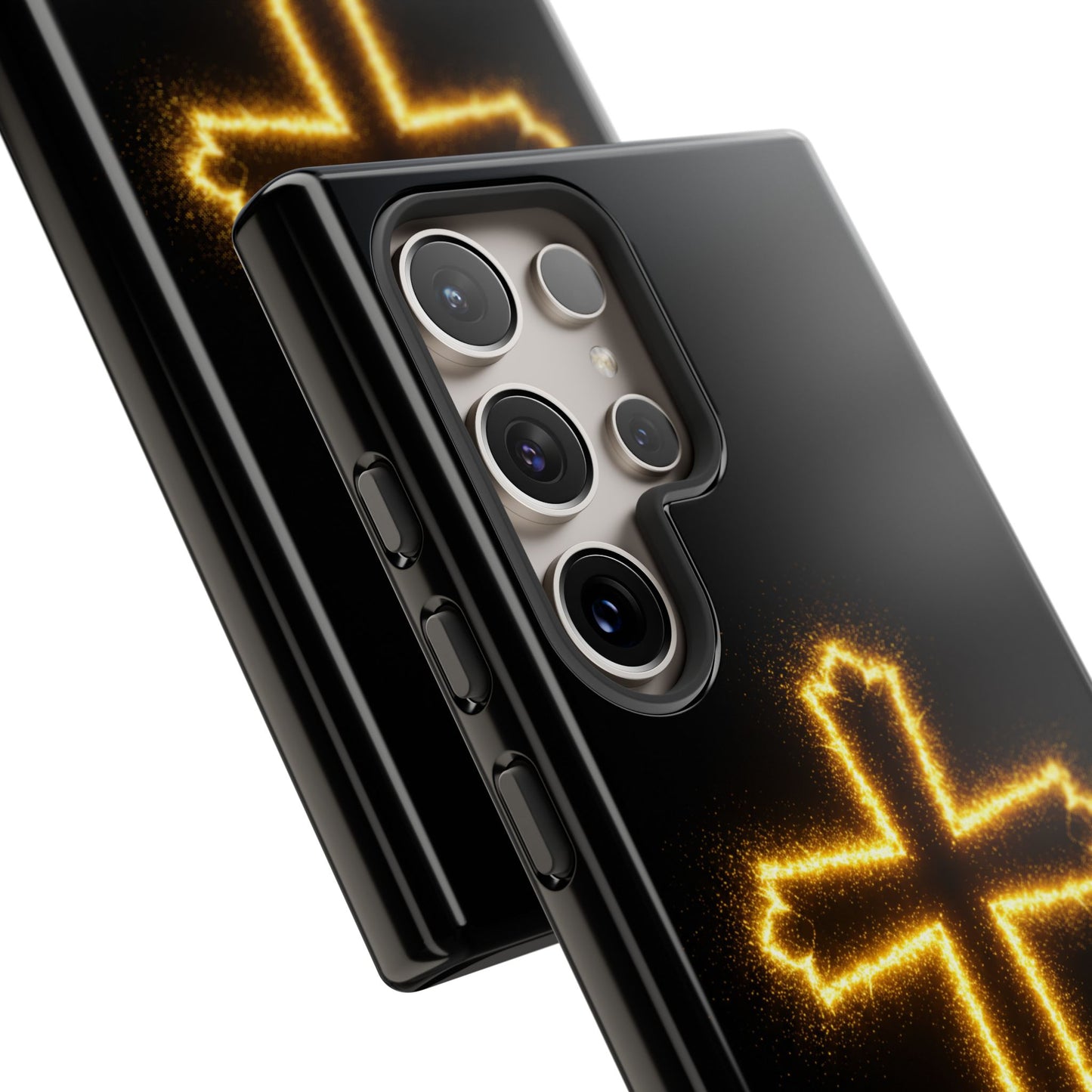 Glow-in-the-Dark Cross Samsung Phone Case - Tough Samsung Cases for Faithful Protection
