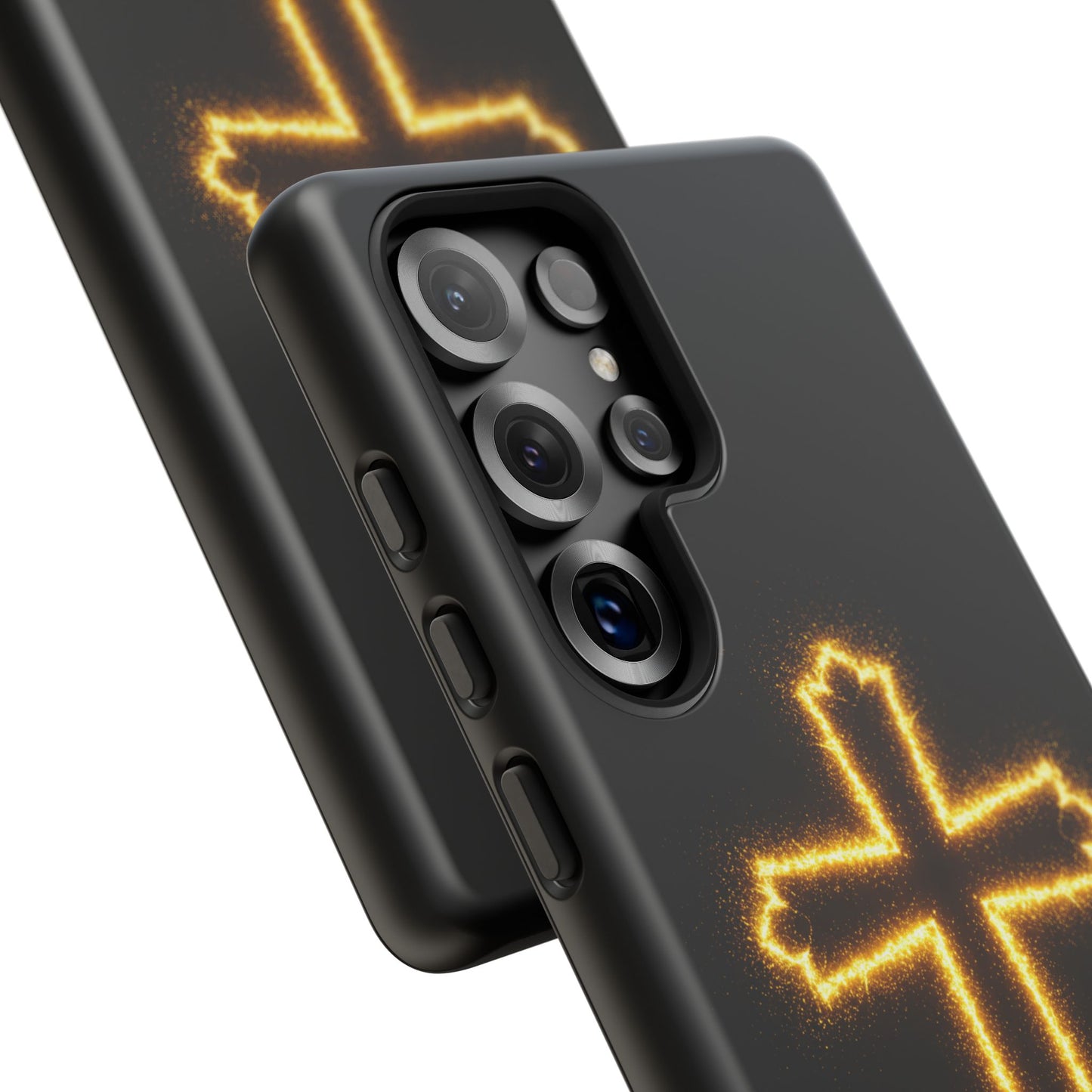 Glow-in-the-Dark Cross Samsung Phone Case - Tough Samsung Cases for Faithful Protection