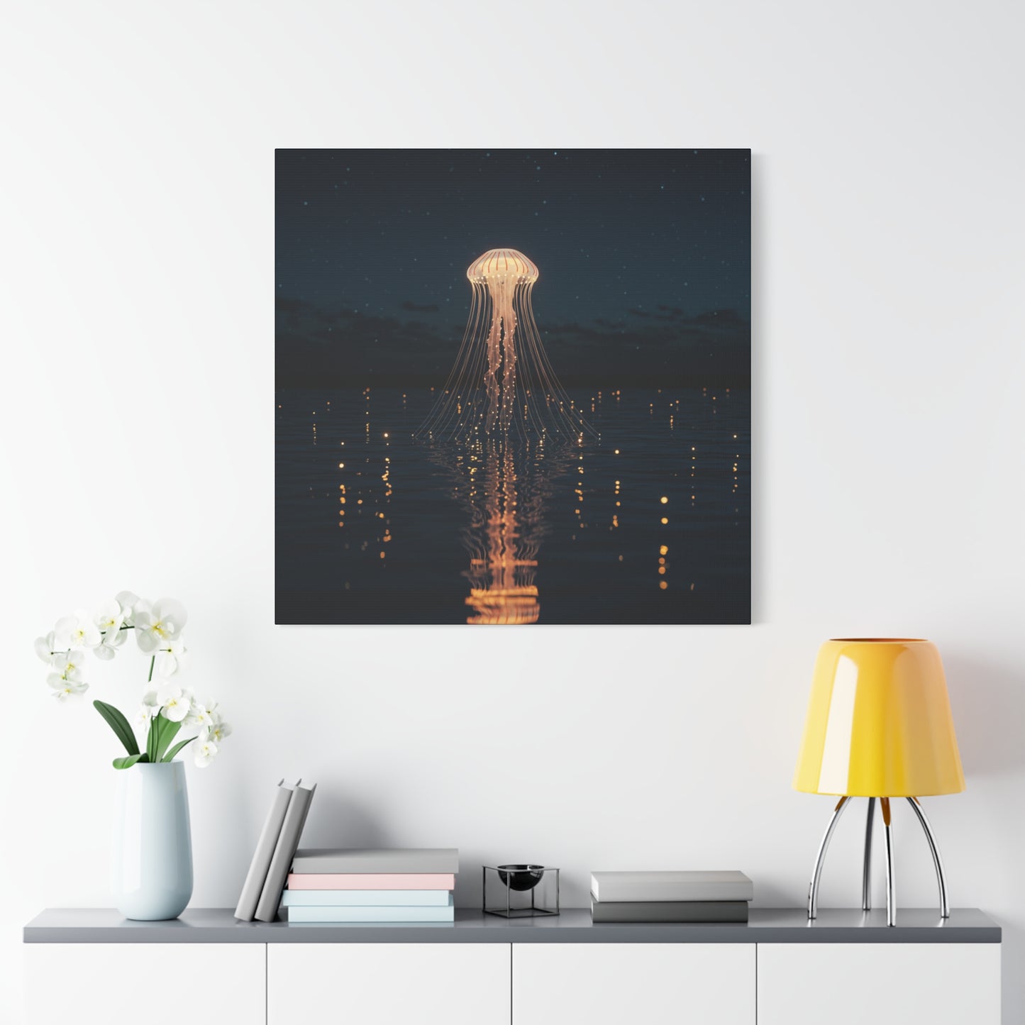 Canvas Art, Jellyfish Emerging from a Lake