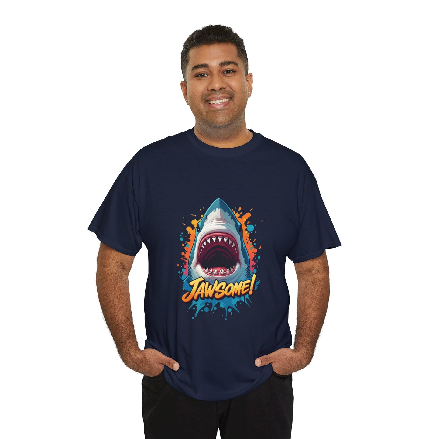 Jawsome Shark Graphic Tee | Fun Ocean Shark T-Shirt, Summer Beach Shirt, Shark Lover Gift, Trending Shark Week Apparel, Cute Marine Life Tee