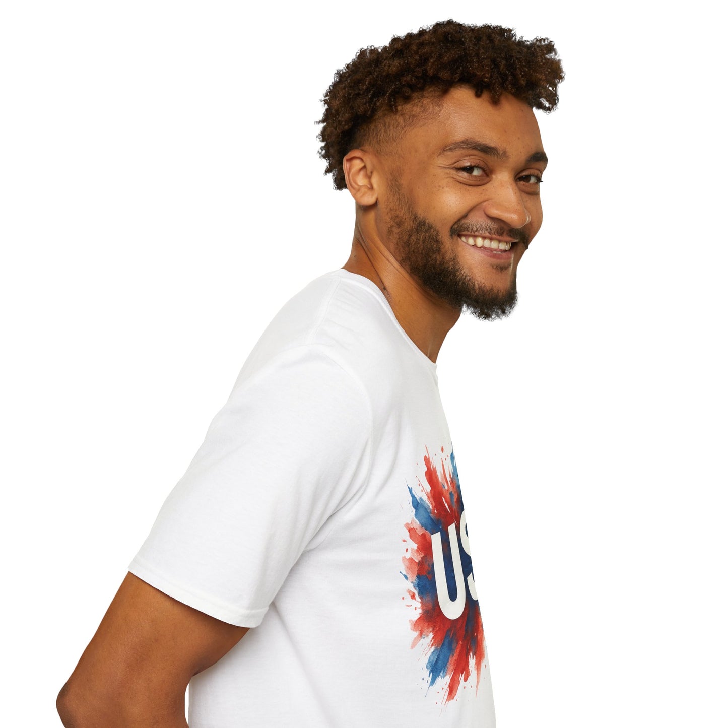 Watercolor USA T-Shirt Unisex | Red White Blue Shirt | Patriotic Graphic Tee | July 4th Shirt | Independence Day Tee | American Flag Shirt