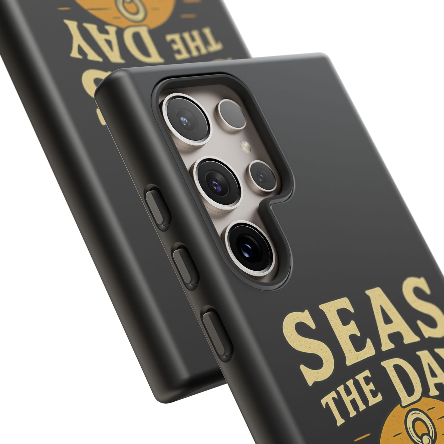 Seas the Day Samsung Case – Nautical Phone Case – Anchor Pun Gift – Ocean Lover Accessory – Motivational Phone Cover – Beach Vibes Case