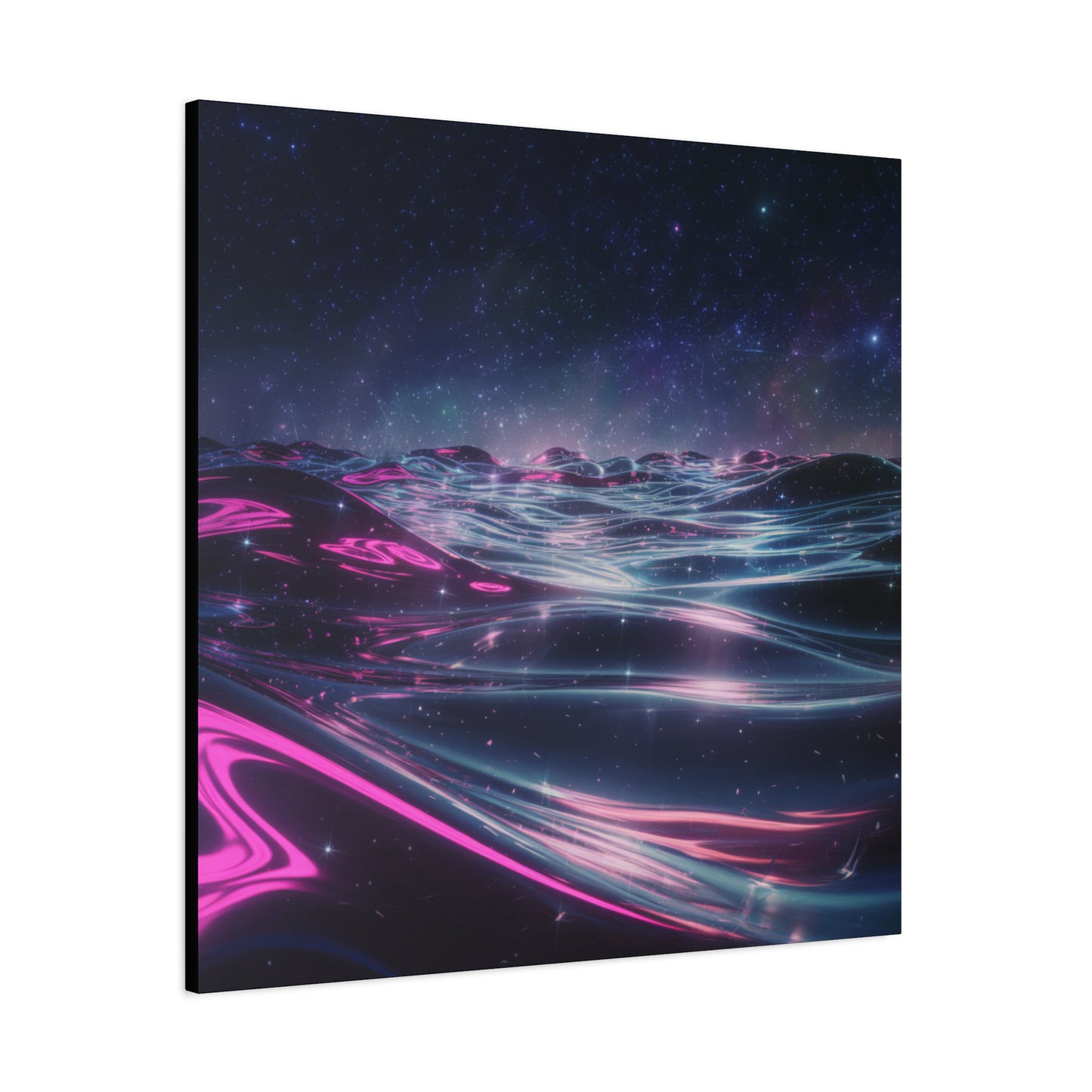 Canvas Print - Galactic Ocean under Night Sky Design