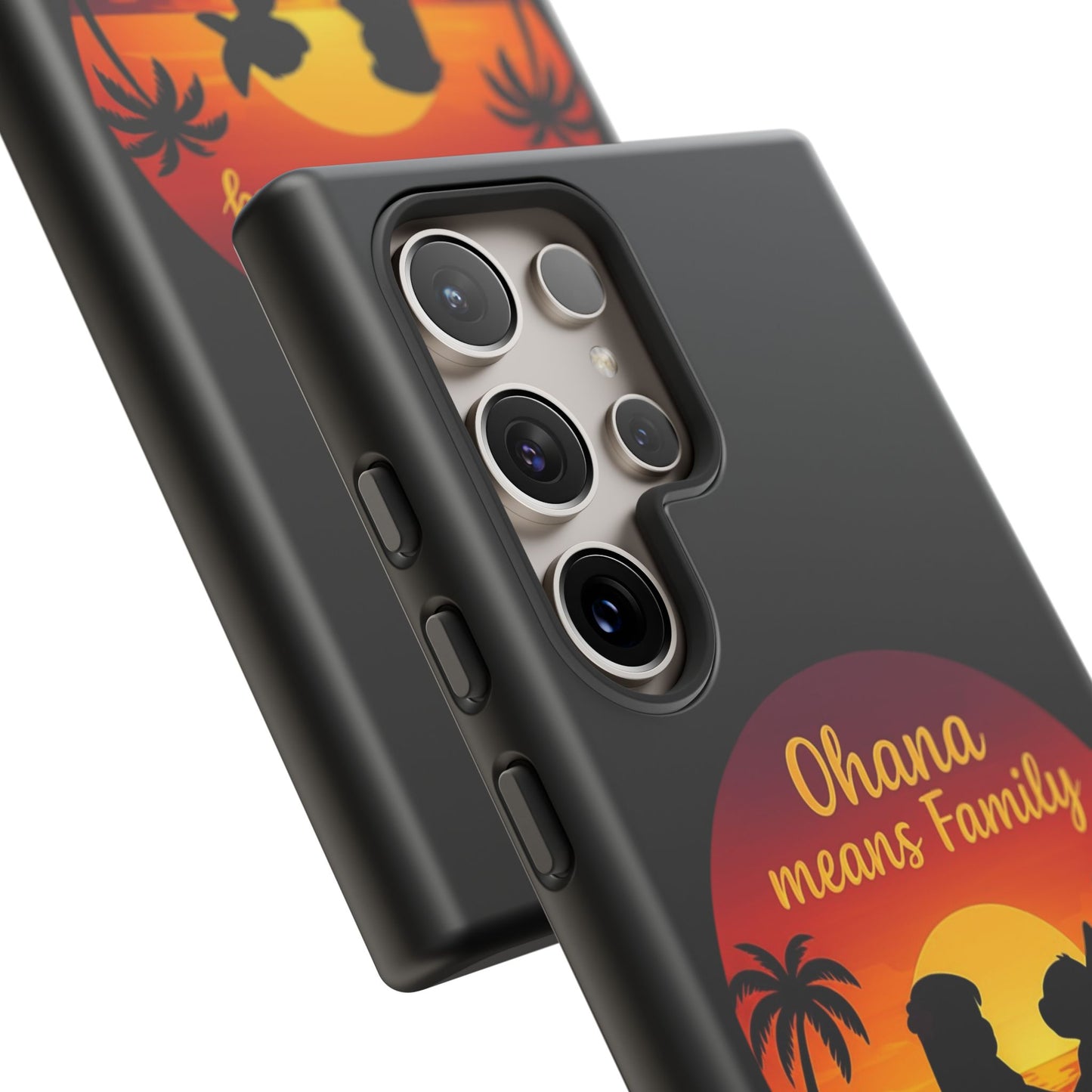 Ohana Means Family Samsung Case – Cute Hawaii Sunset Phone Cover – Lilo and Stitch-Inspired Gift – Protective Case for Galaxy S Series