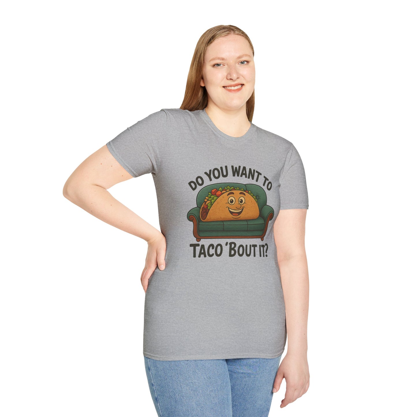 Do You Want to Taco ‘Bout It? Funny Taco Shirt - Cute Foodie Tee - Pun Humor Gift - Food Lover T-Shirt - Cinco de Mayo Outfit