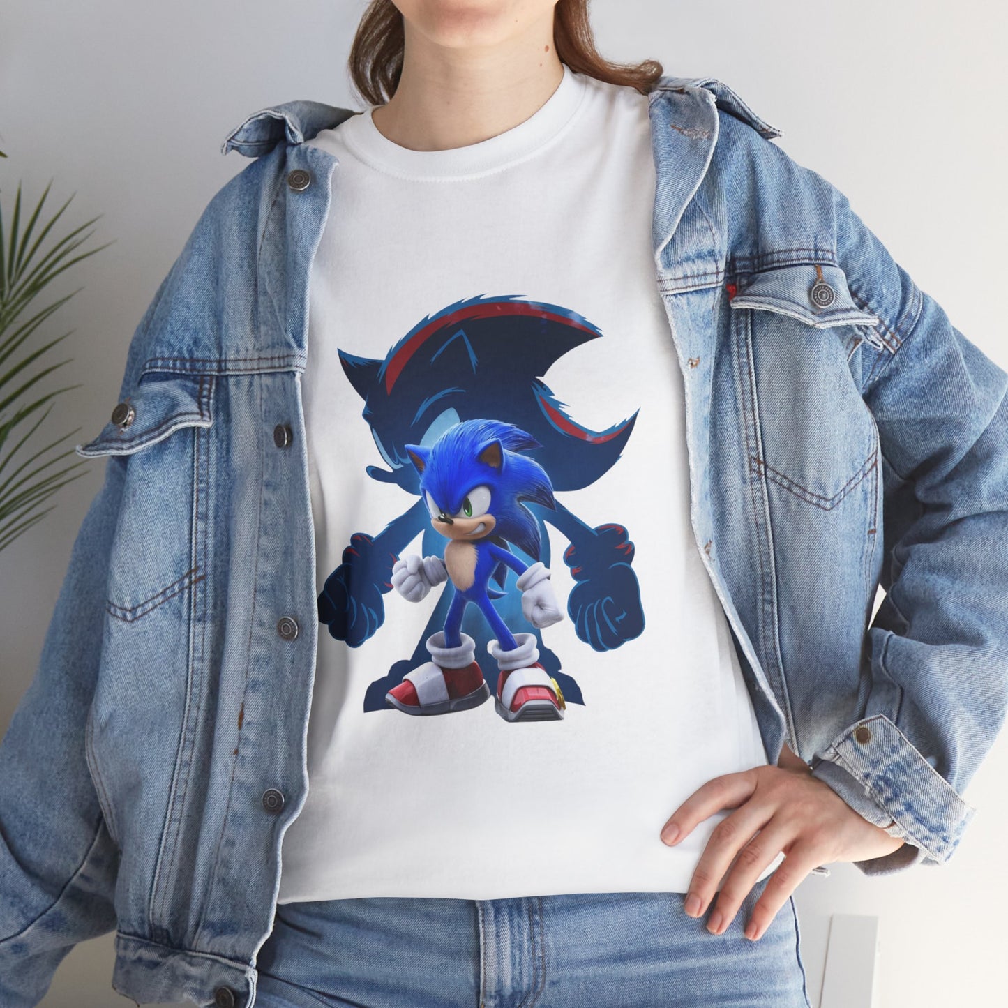 Blue Speed Hero Graphic Tee | Retro Gaming Legend T-Shirt | Fan Inspired Gamer Apparel | Cool Vintage Style Unisex Shirt for Adults & Teens