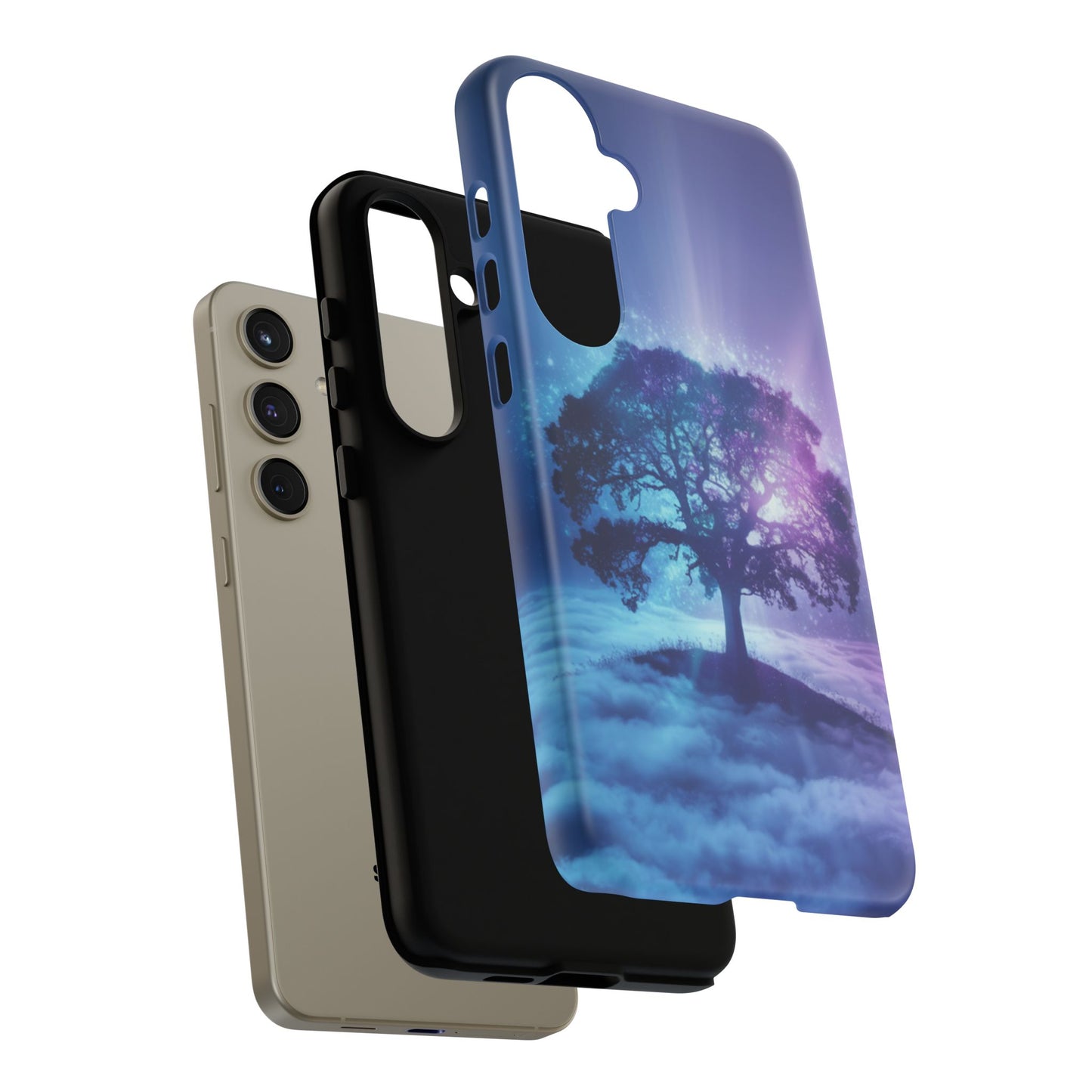 Samsung Phone Case - Dreamy Tree in the Clouds Design