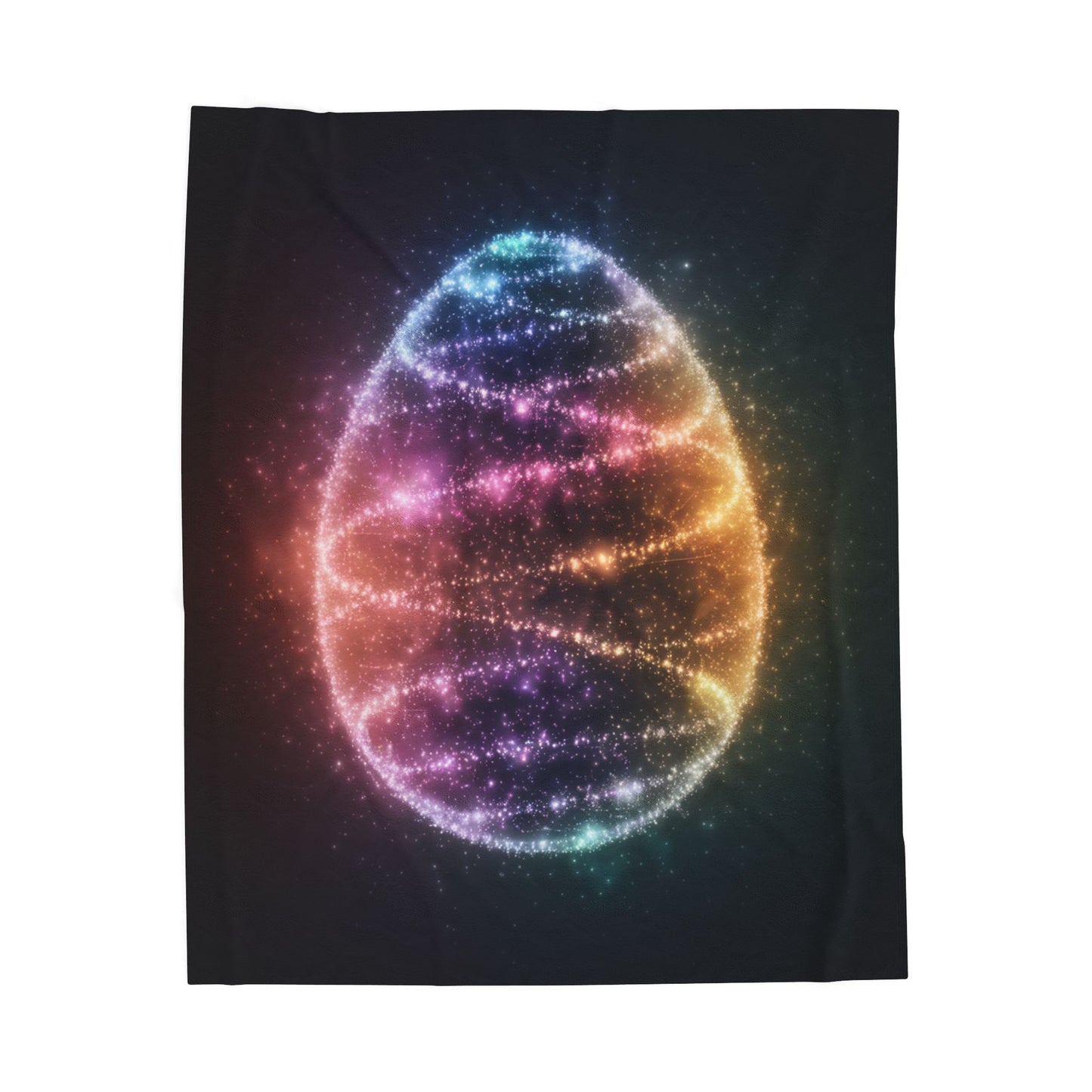 Easter Egg Blanket Bioluminescent Easter Egg Throw Decor Blanket Easter Decoration