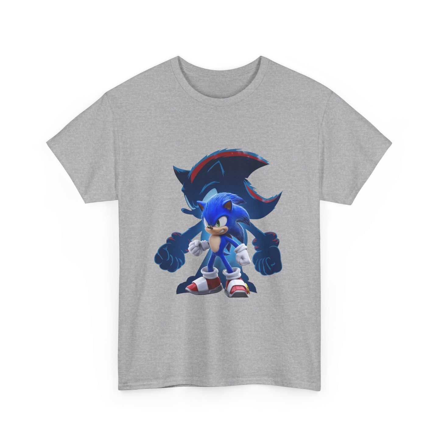 Blue Speed Hero Graphic Tee | Retro Gaming Legend T-Shirt | Fan Inspired Gamer Apparel | Cool Vintage Style Unisex Shirt for Adults & Teens