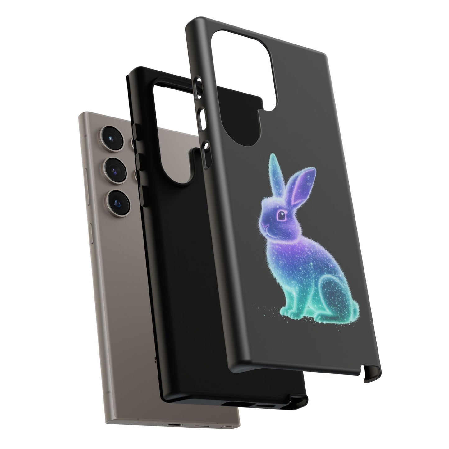 Samsung Case Bioluminescent Easter Bunny Design Easter Phone Case Easter Bunny Samsung Case Easter Accessory