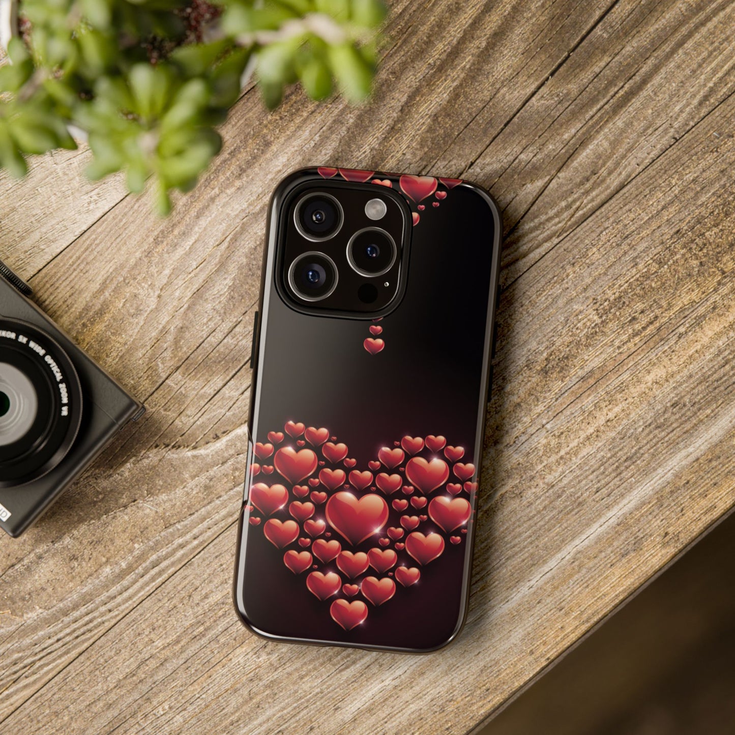 iPhone Case - Heart Made Out of Hearts Design