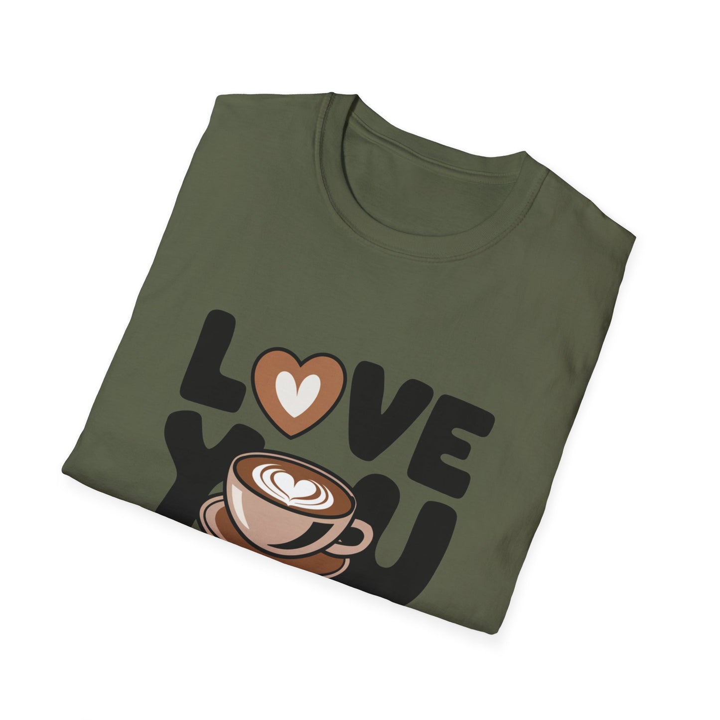 Love You Latte T‑Shirt – Cute Coffee Pun Tee | Latte Lover Gift | Coffee Humor Graphic Tee | Unisex Soft Cotton Coffee Shirt