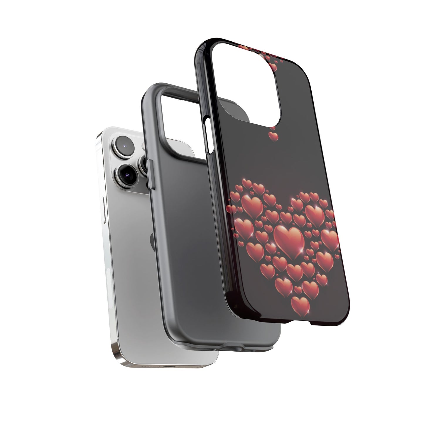 iPhone Case - Heart Made Out of Hearts Design