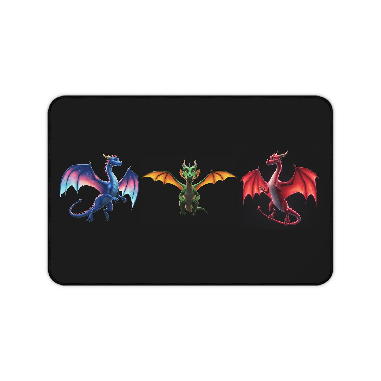 Fantasy Dragon Desk Mat - XL Gaming Mouse Pad with Cute Colorful Dragons - Gamer Gift, Office Decor, Anime Desk Mat