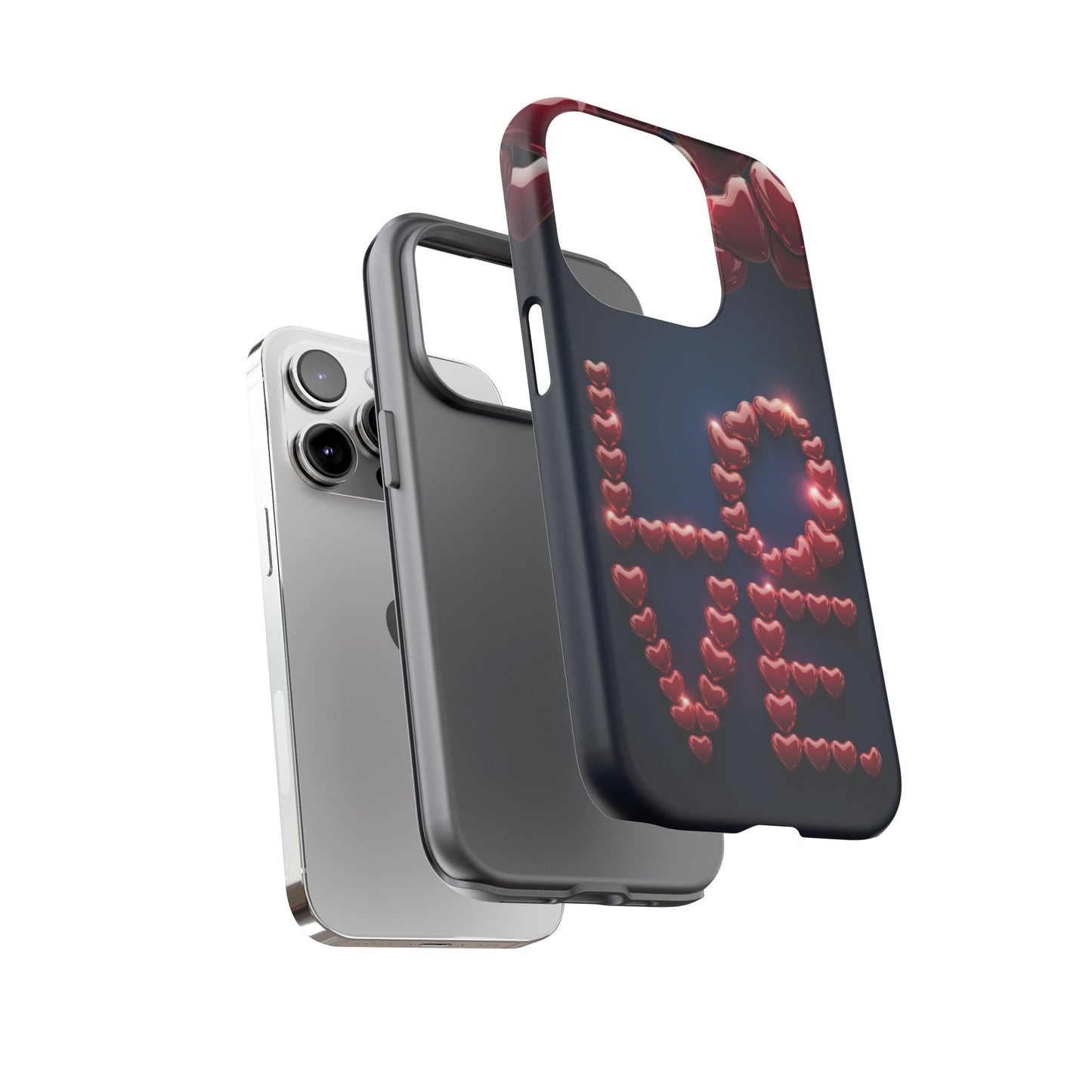 iPhone Case - Love Hearts Design