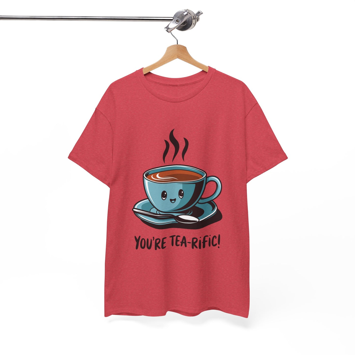 You’re Tea-Rific! Cute Tea Pun T-Shirt for Tea Lovers - Funny Gift, Kawaii Cup Graphic Tee - Unisex Soft Cotton Shirt