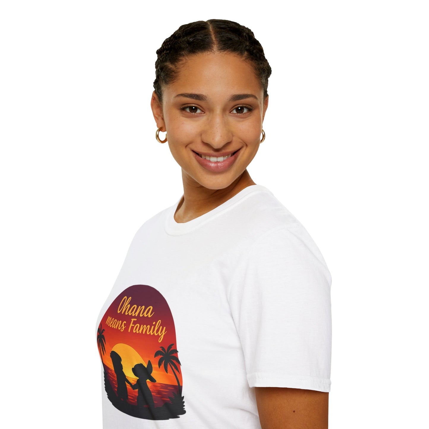 Ohana Means Family Shirt - Cute Sunset Graphic Tee, Hawaiian Family Quote Shirt, Family Inspired T-Shirt, Matching Vacation Outfit